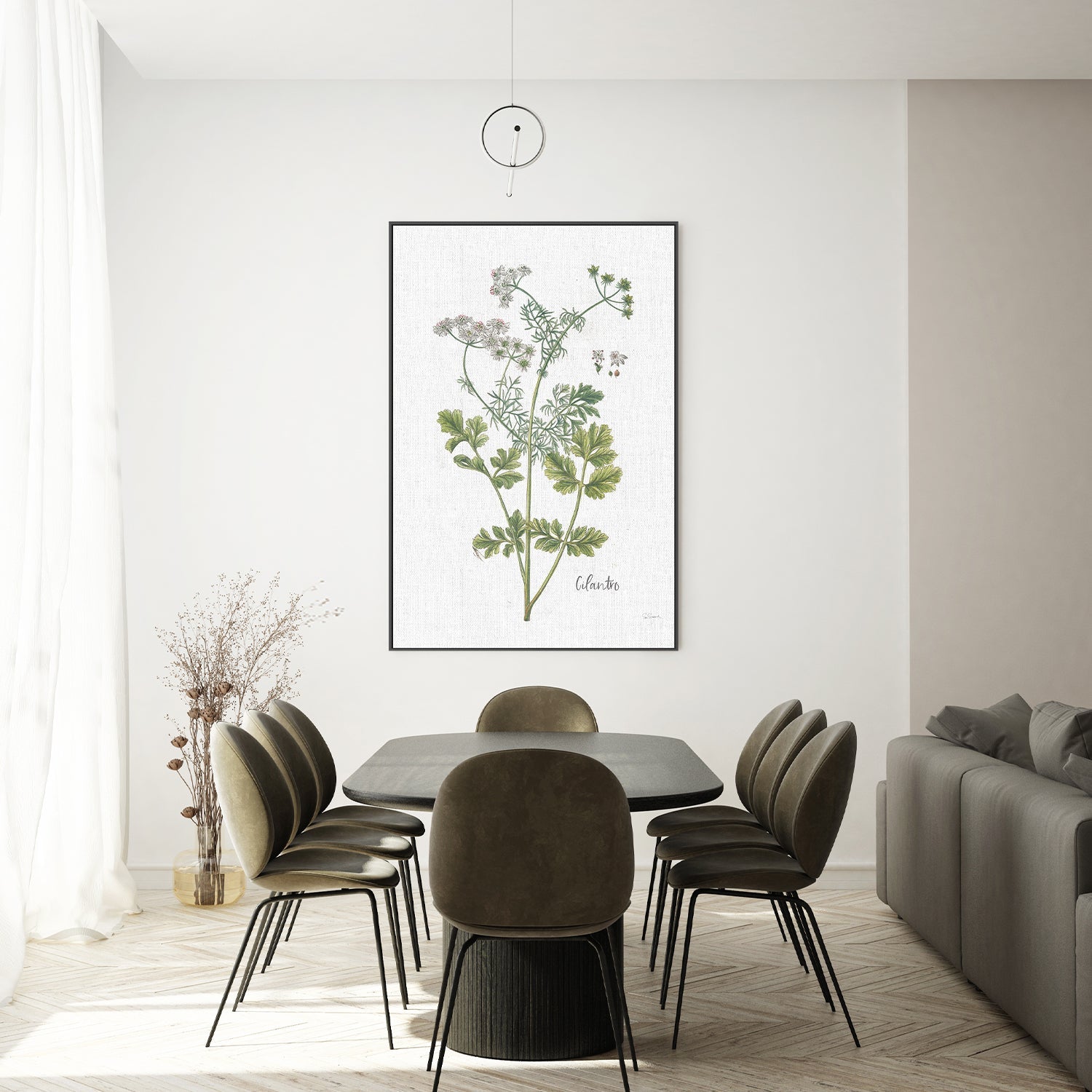 wall-art-print-canvas-poster-framed-Cilantro Cottage Herbs, Style C , By Sue Schlabach-7