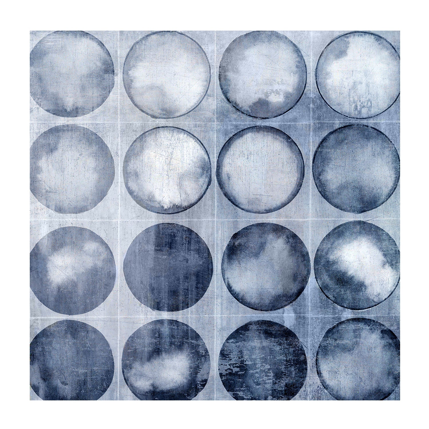 wall-art-print-canvas-poster-framed-Circles of Blue , By Emma Peal-1