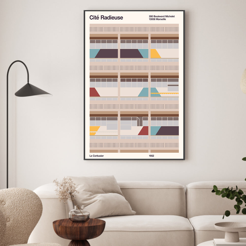 wall-art-print-canvas-poster-framed-Cité Radieuse, By Florent Bodart-GIOIA-WALL-ART