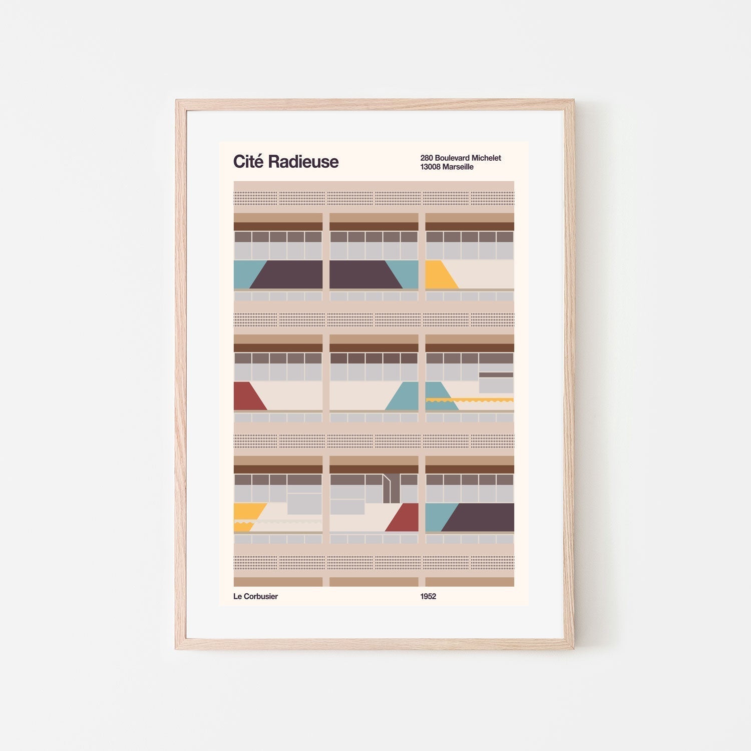 wall-art-print-canvas-poster-framed-Cité Radieuse, By Florent Bodart-GIOIA-WALL-ART