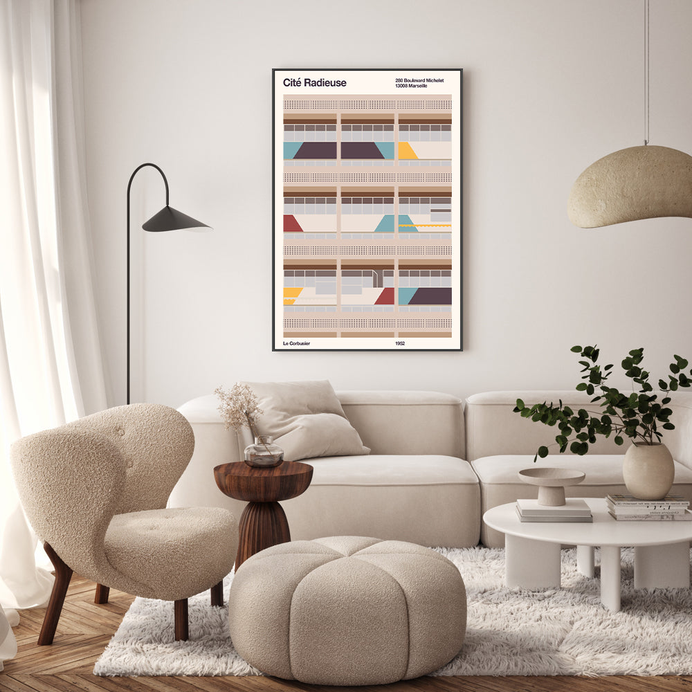 wall-art-print-canvas-poster-framed-Cité Radieuse, By Florent Bodart-GIOIA-WALL-ART
