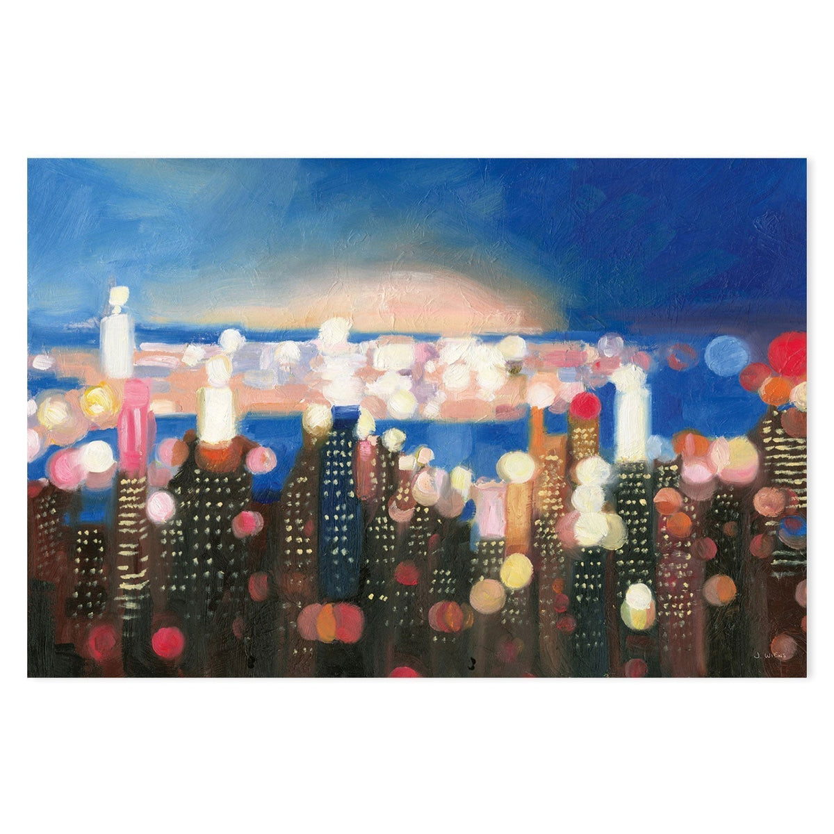 wall-art-print-canvas-poster-framed-City Lights, Style B-by-James Wiens-Gioia Wall Art