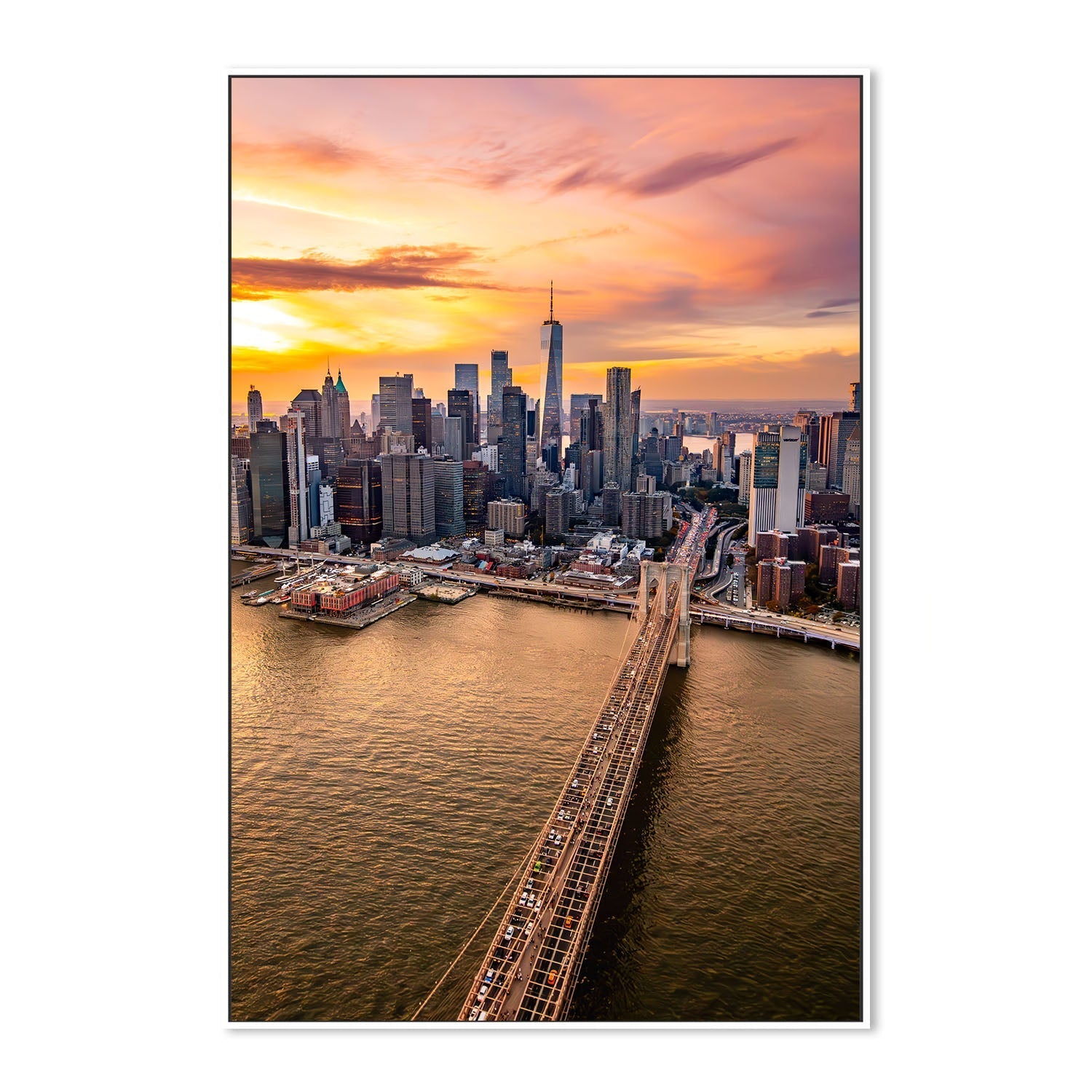 wall-art-print-canvas-poster-framed-Cityscape, Style B , By Richard Podgurski-5