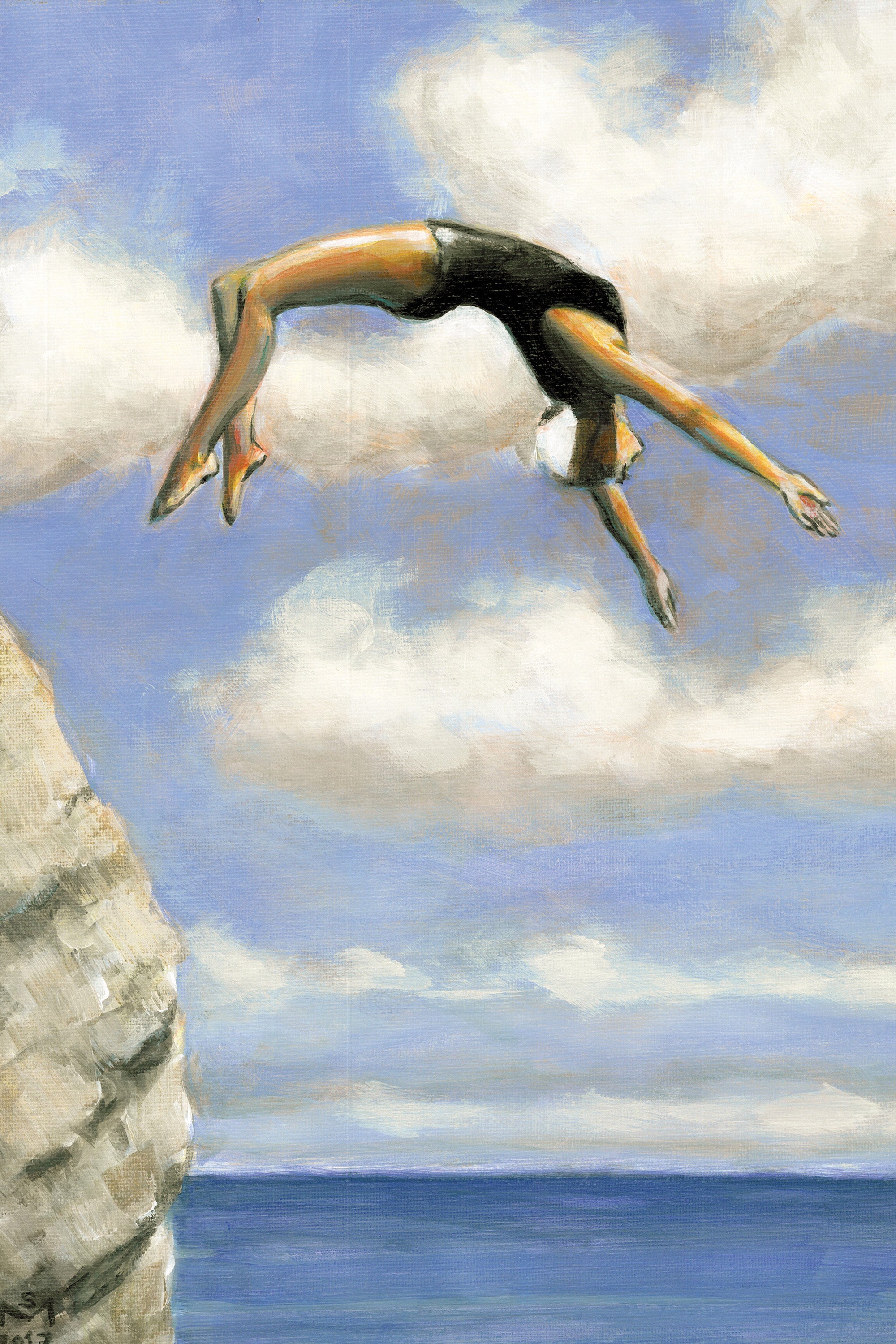 wall-art-print-canvas-poster-framed-Cliff Diving-1
