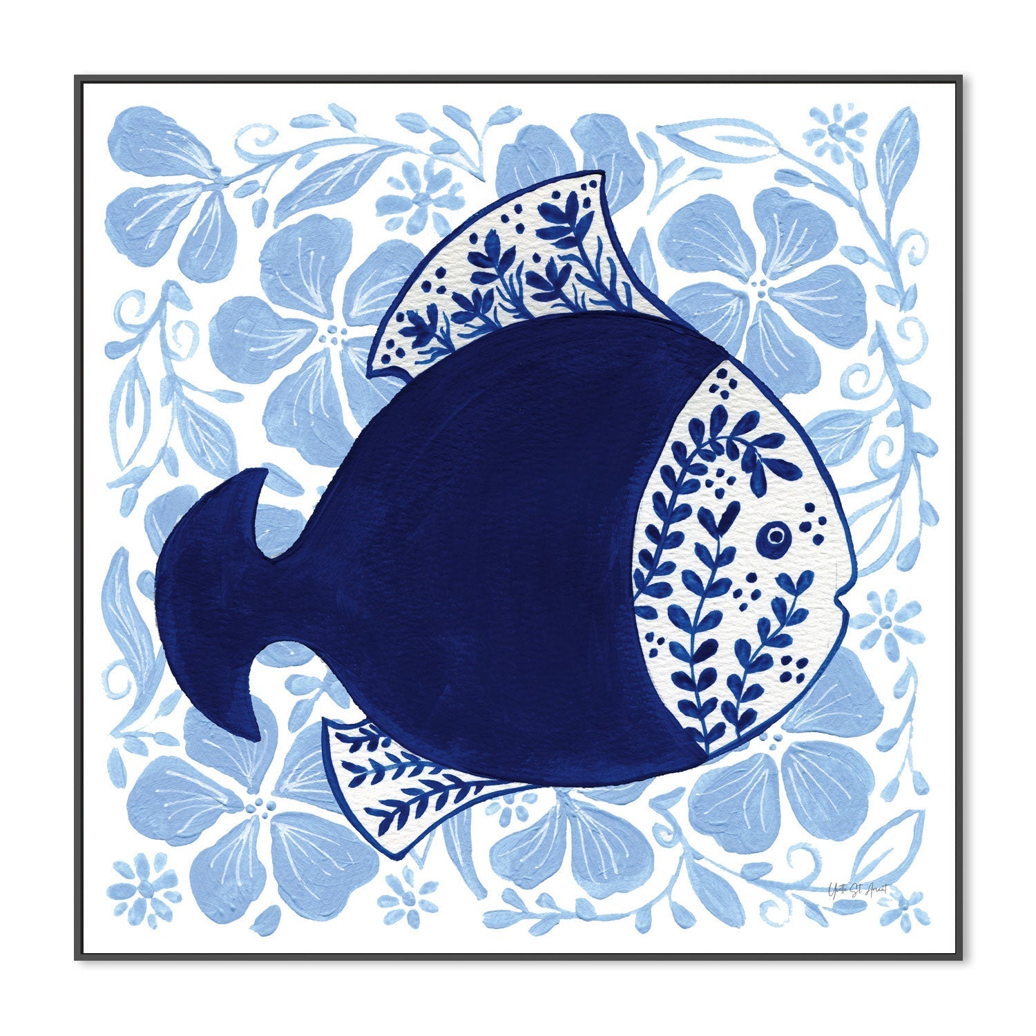 wall-art-print-canvas-poster-framed-Coastal Chinoiserie, Style A , By Yvette St. Amant-3