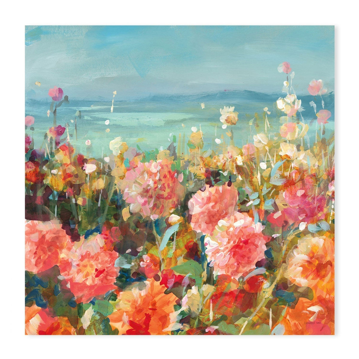 wall-art-print-canvas-poster-framed-Coastal Dahlias-by-Danhui Nai-Gioia Wall Art