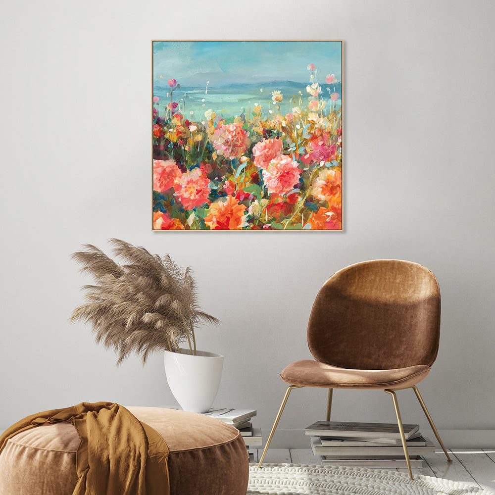 wall-art-print-canvas-poster-framed-Coastal Dahlias-by-Danhui Nai-Gioia Wall Art