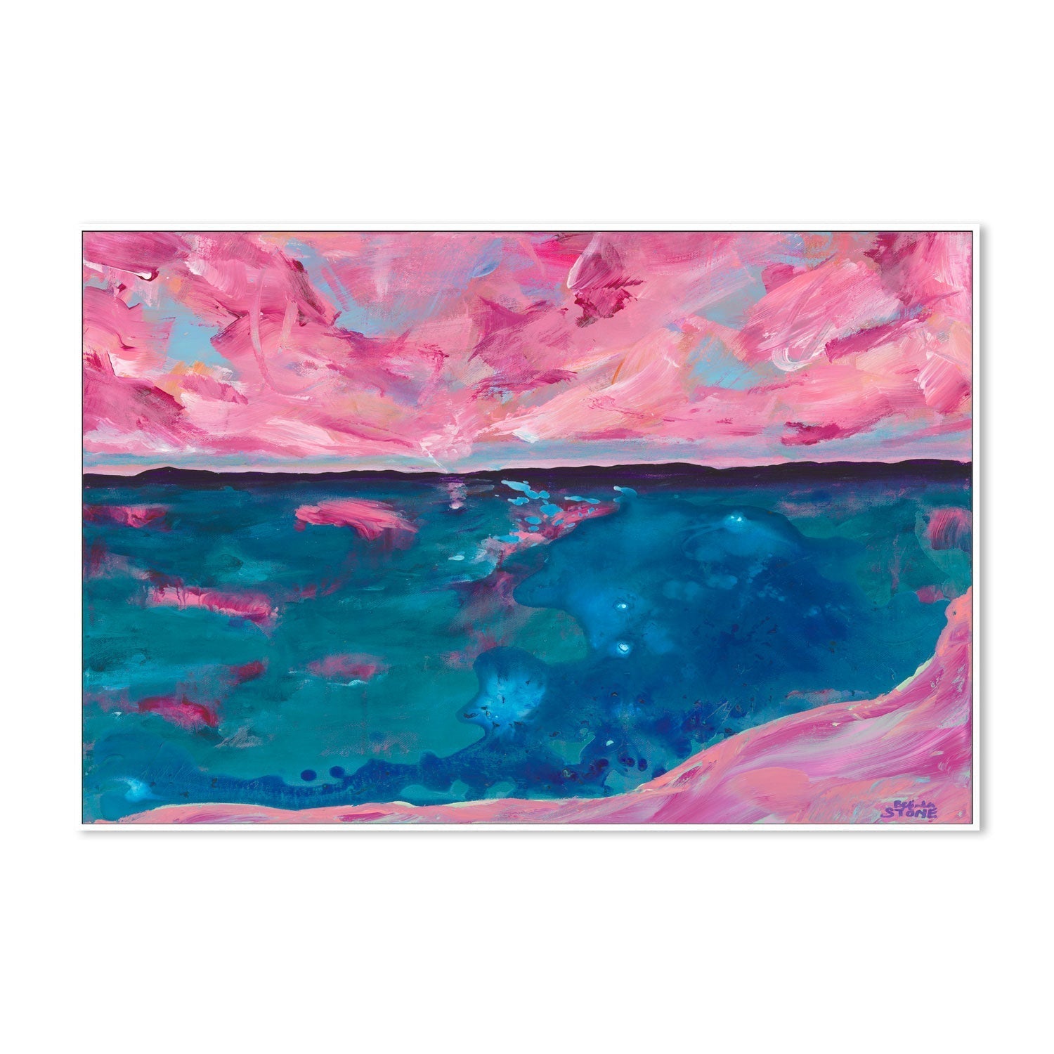 wall-art-print-canvas-poster-framed-Coastal Dreamscape , By Belinda Stone-GIOIA-WALL-ART
