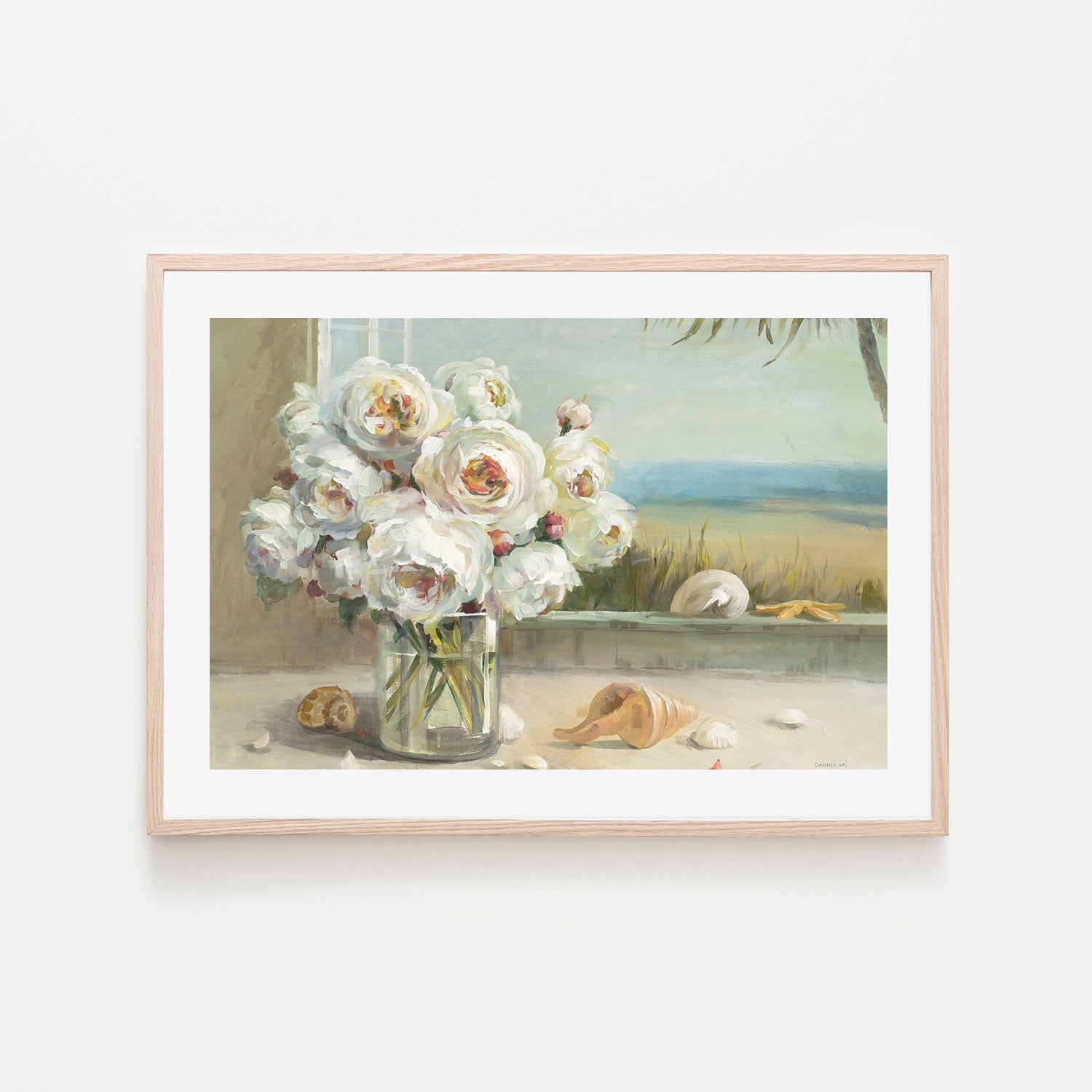 wall-art-print-canvas-poster-framed-Coastal Roses, Style B-by-Danhui Nai-Gioia Wall Art