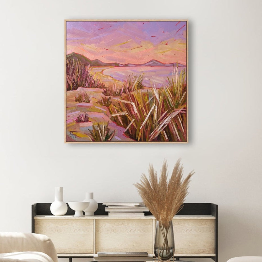 wall-art-print-canvas-poster-framed-Coastal Thickets At Dusk-by-Ekaterina Prisich-Gioia Wall Art