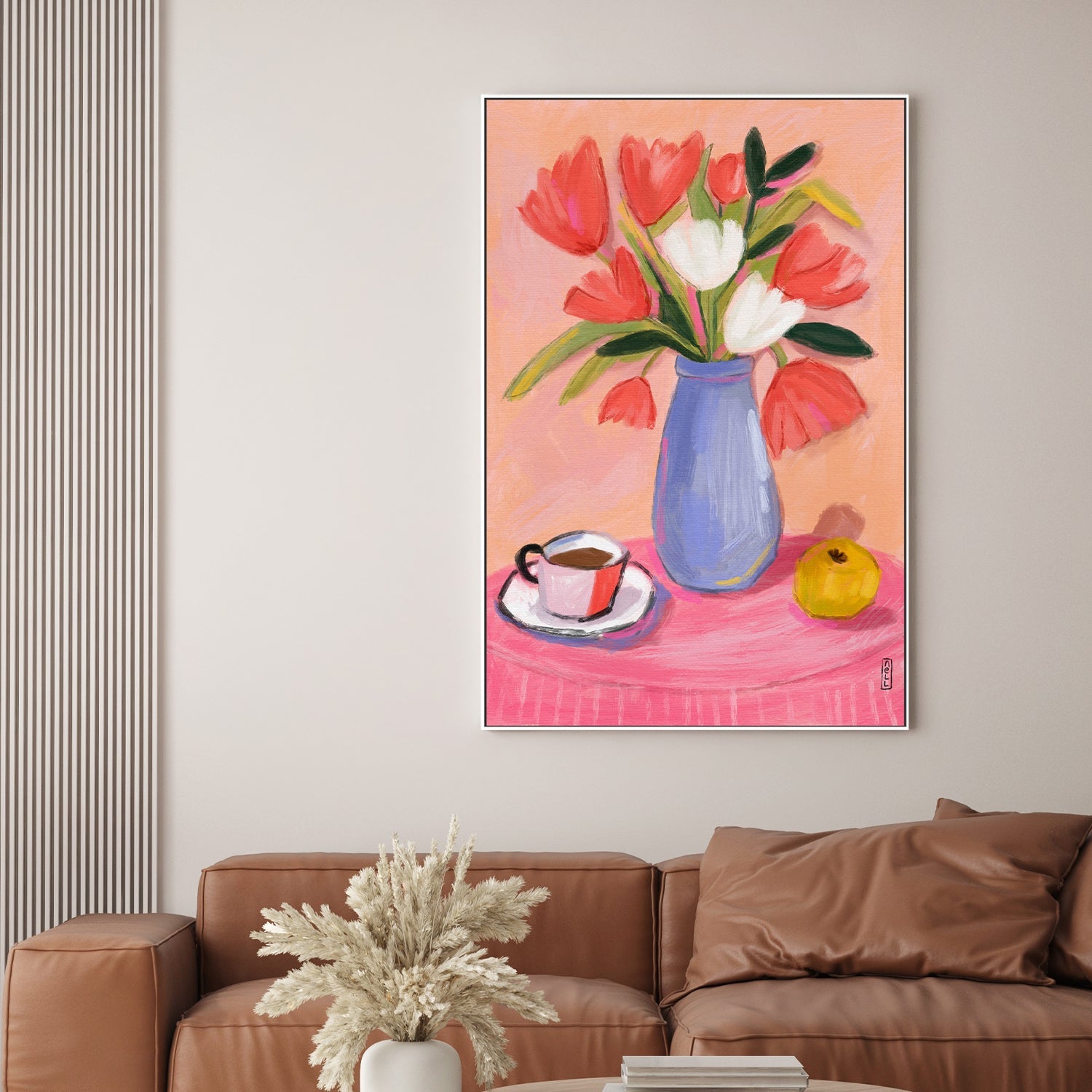 wall-art-print-canvas-poster-framed-Coffee and Flowers-2