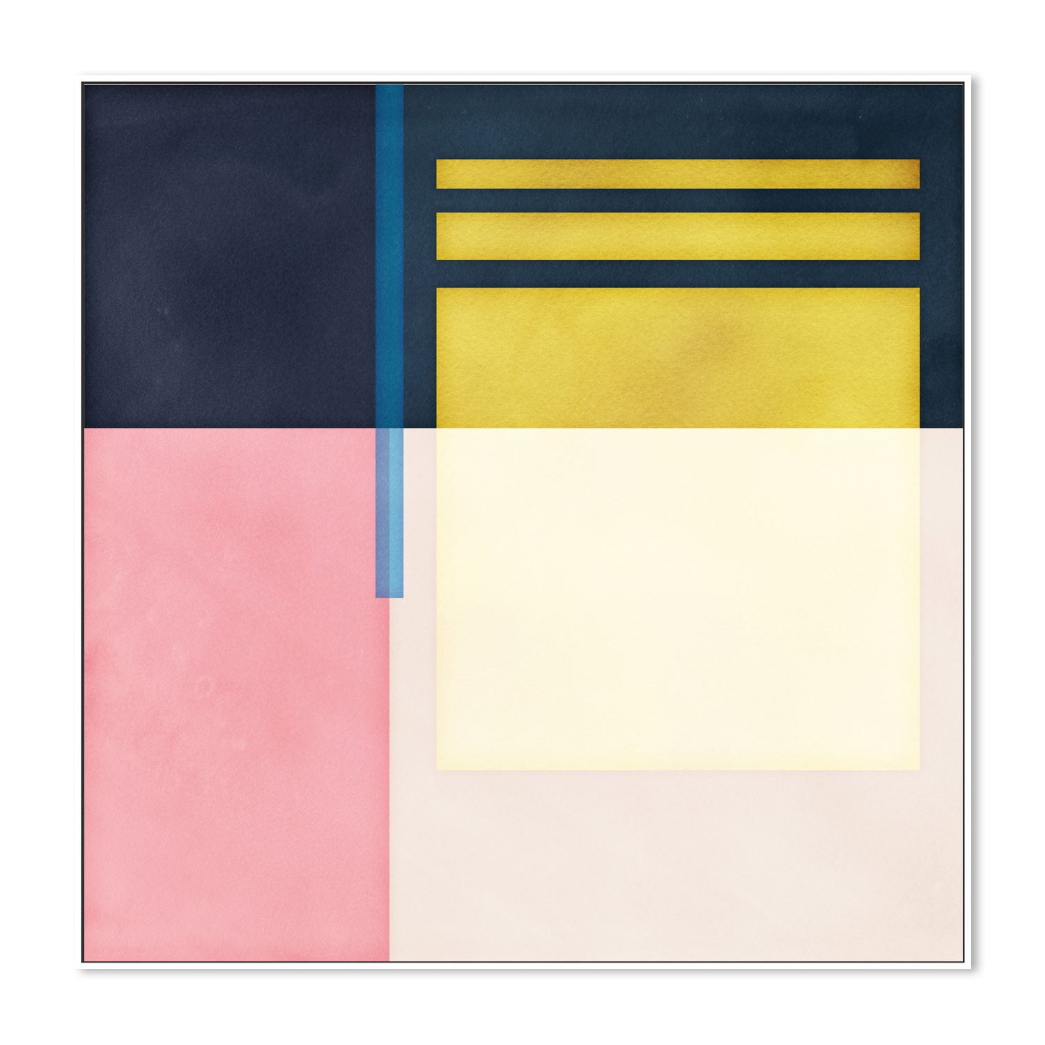 wall-art-print-canvas-poster-framed-Color Block Square, Style B , By Nina Blue-5