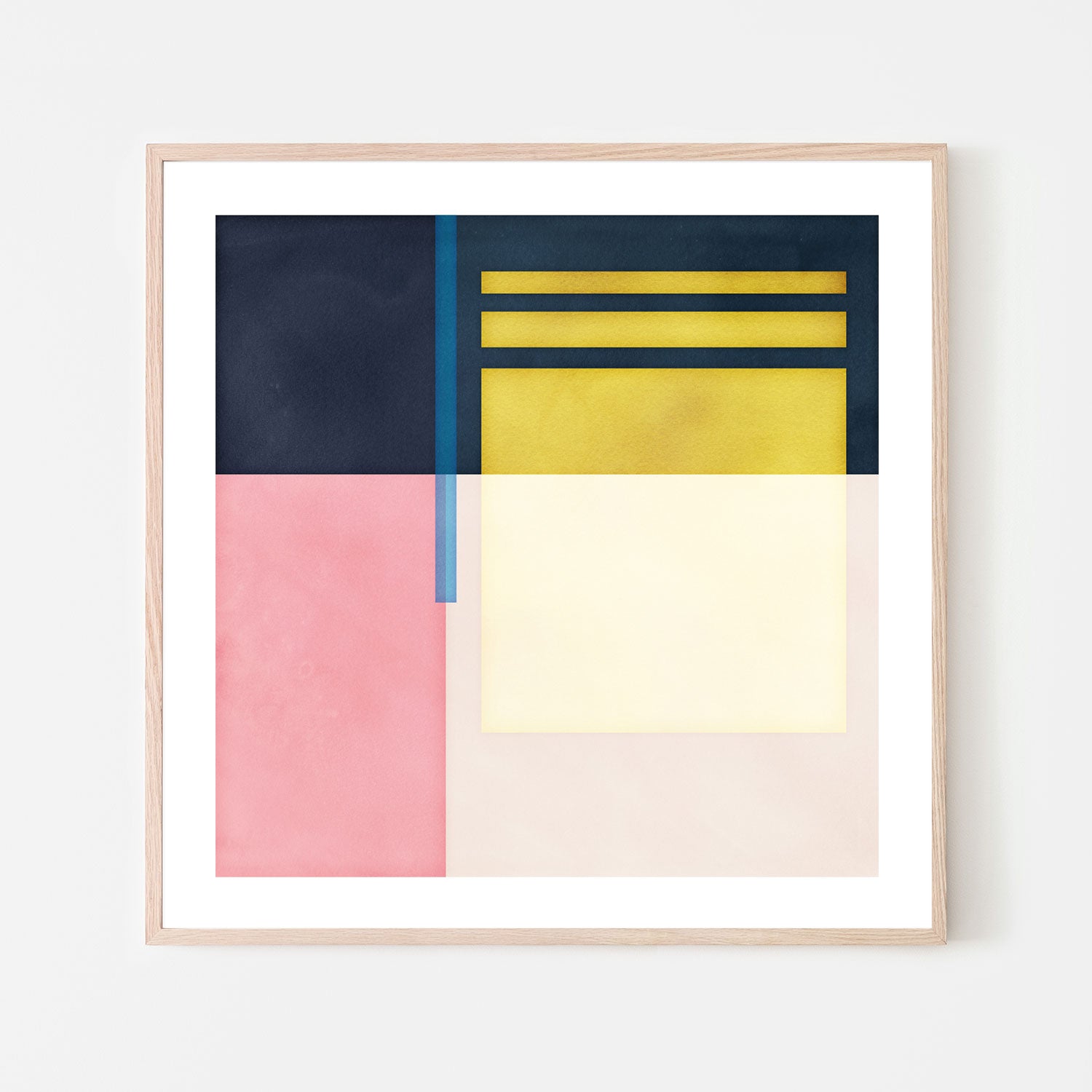 wall-art-print-canvas-poster-framed-Color Block Square, Style B , By Nina Blue-6