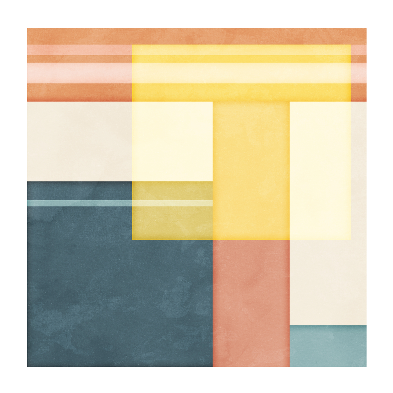 wall-art-print-canvas-poster-framed-Color Block Square, Style C & D, Set of 2 , By Nina Blue-7