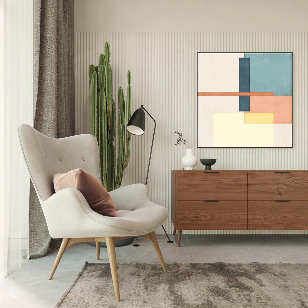 wall-art-print-canvas-poster-framed-Color Block Square, Style D , By Nina Blue-7