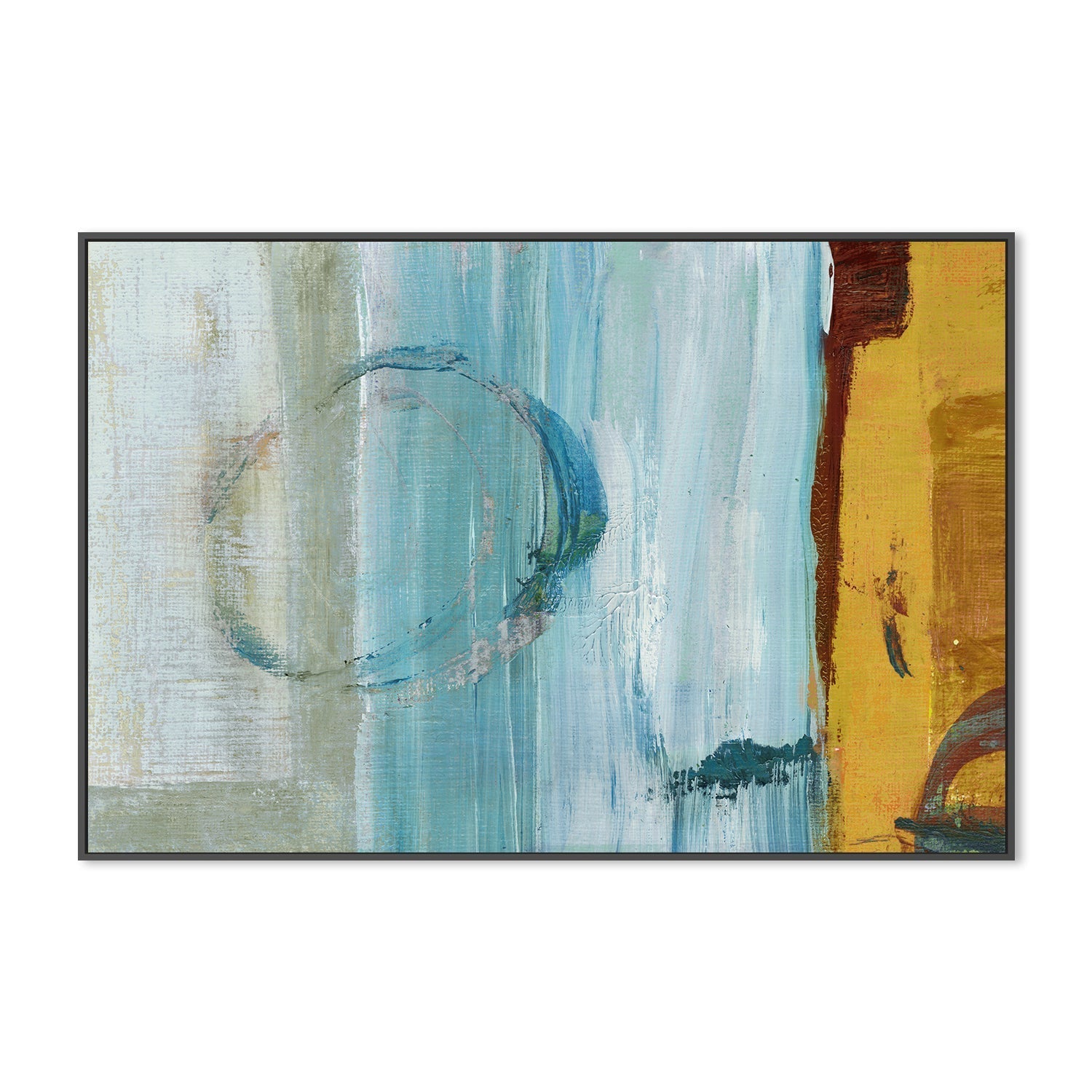wall-art-print-canvas-poster-framed-Color Blocking In Blue , By Linda Todd Buikema-3