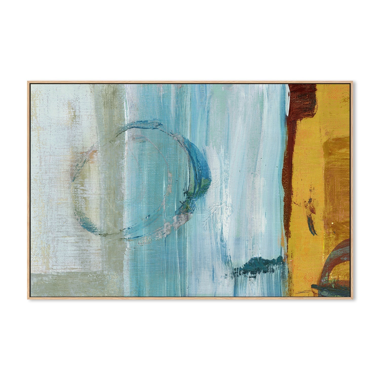 wall-art-print-canvas-poster-framed-Color Blocking In Blue , By Linda Todd Buikema-4