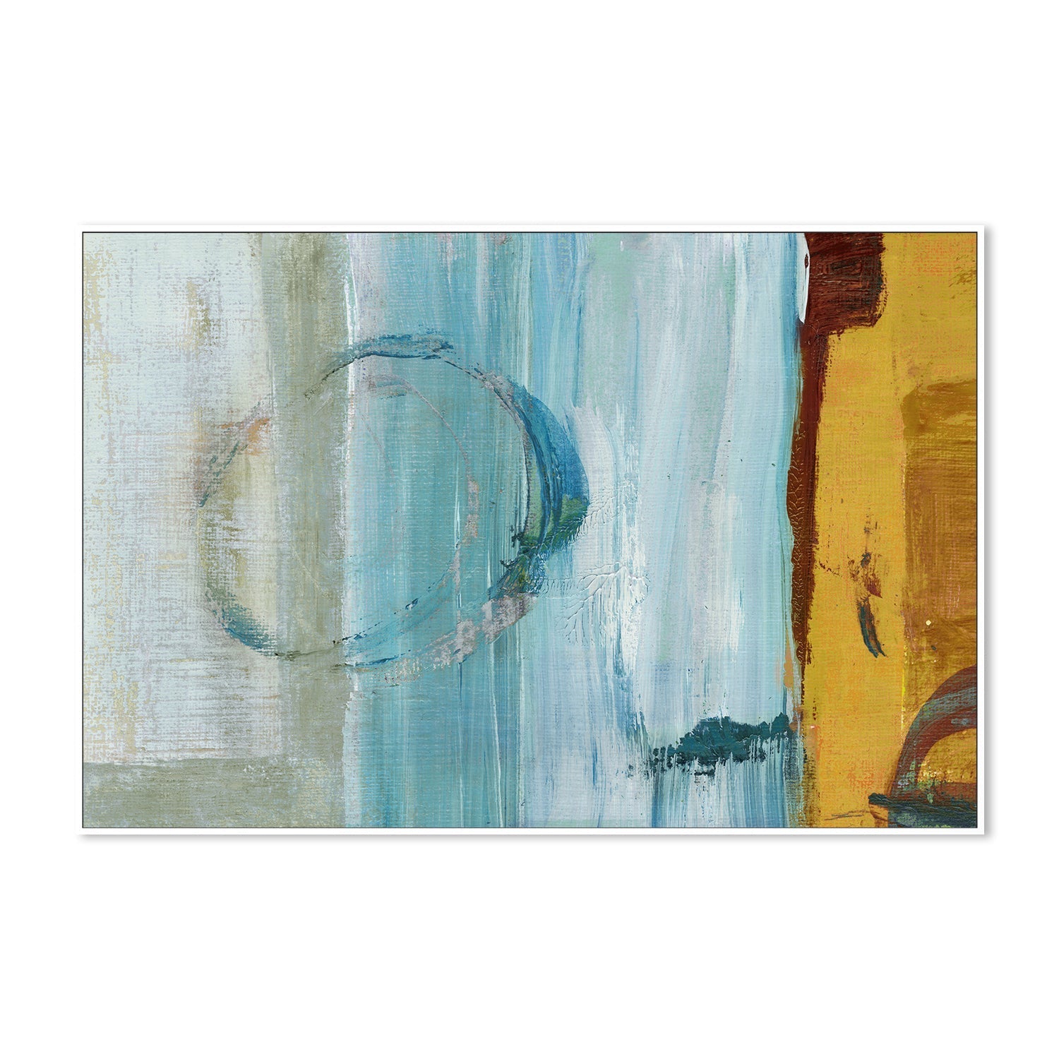 wall-art-print-canvas-poster-framed-Color Blocking In Blue , By Linda Todd Buikema-5