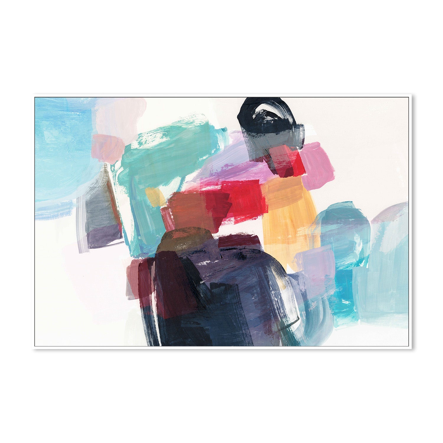 wall-art-print-canvas-poster-framed-Colorful Abstract Harmony-5