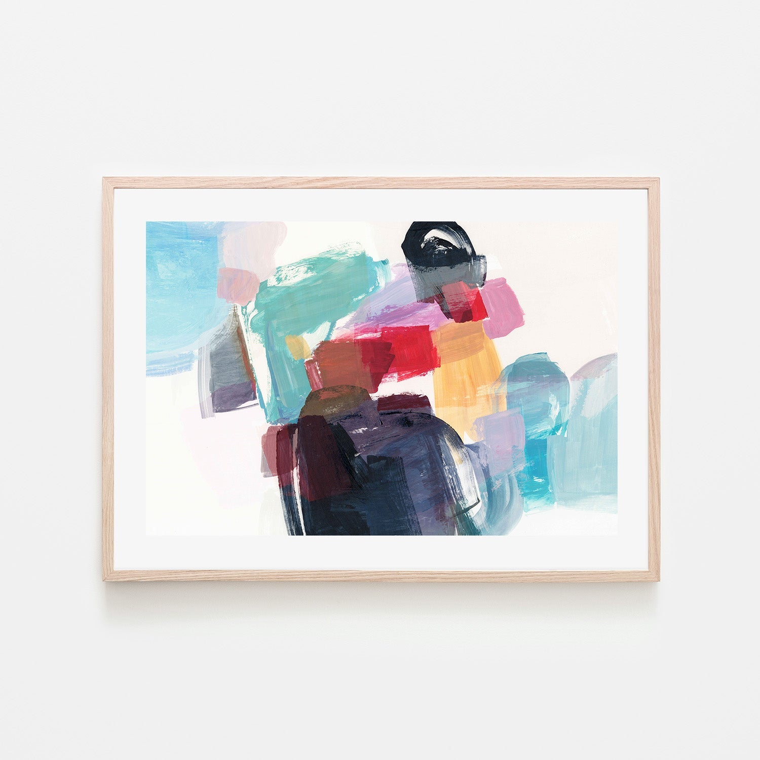 wall-art-print-canvas-poster-framed-Colorful Abstract Harmony-6