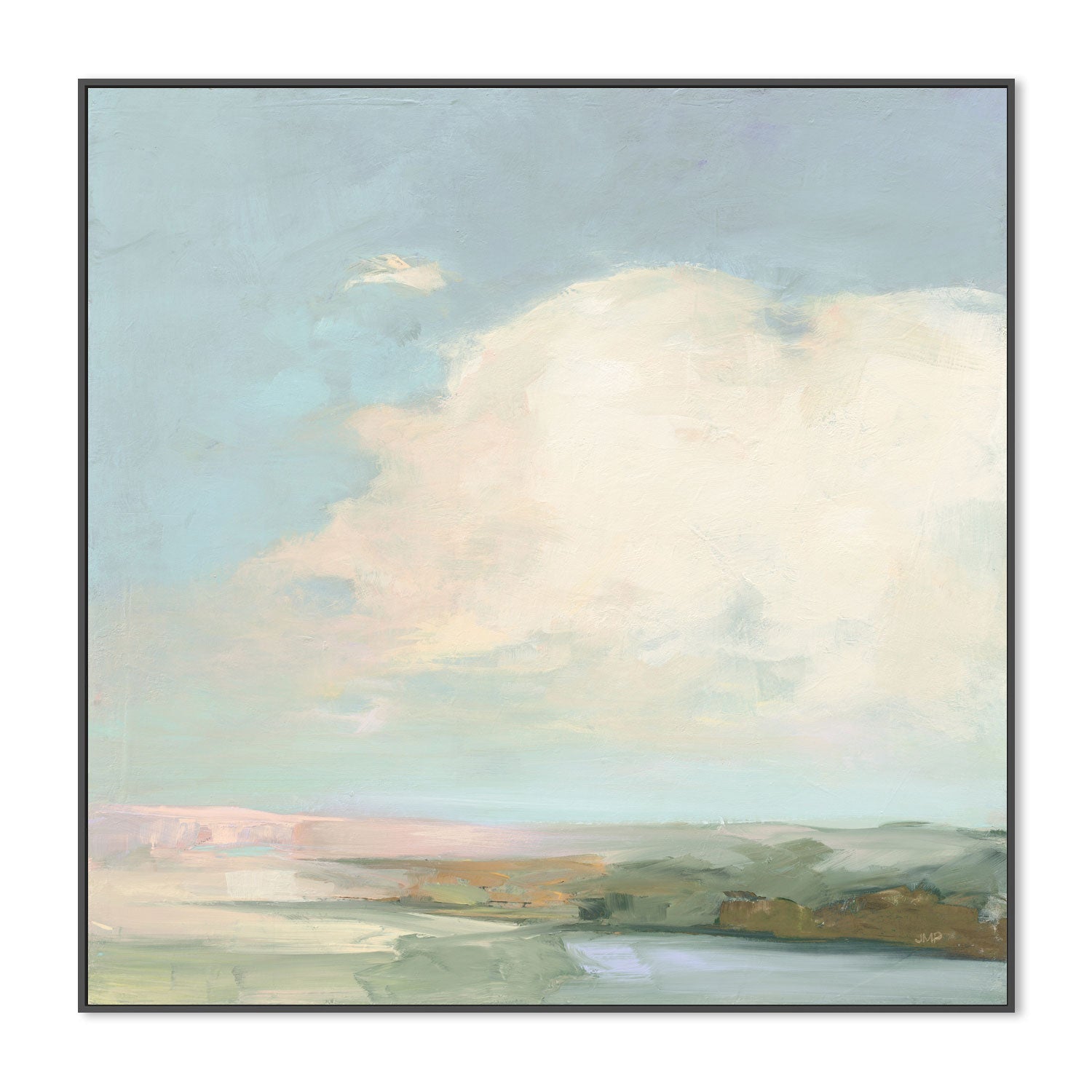 wall-art-print-canvas-poster-framed-Colorful Horizon Blue, Style B , By Julia Purinton-3