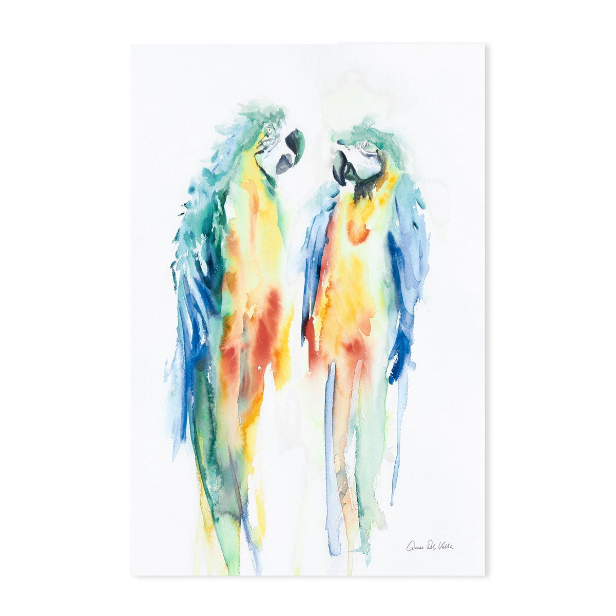 wall-art-print-canvas-poster-framed-Colorful Parrots , By Aimee Del Valle-GIOIA-WALL-ART