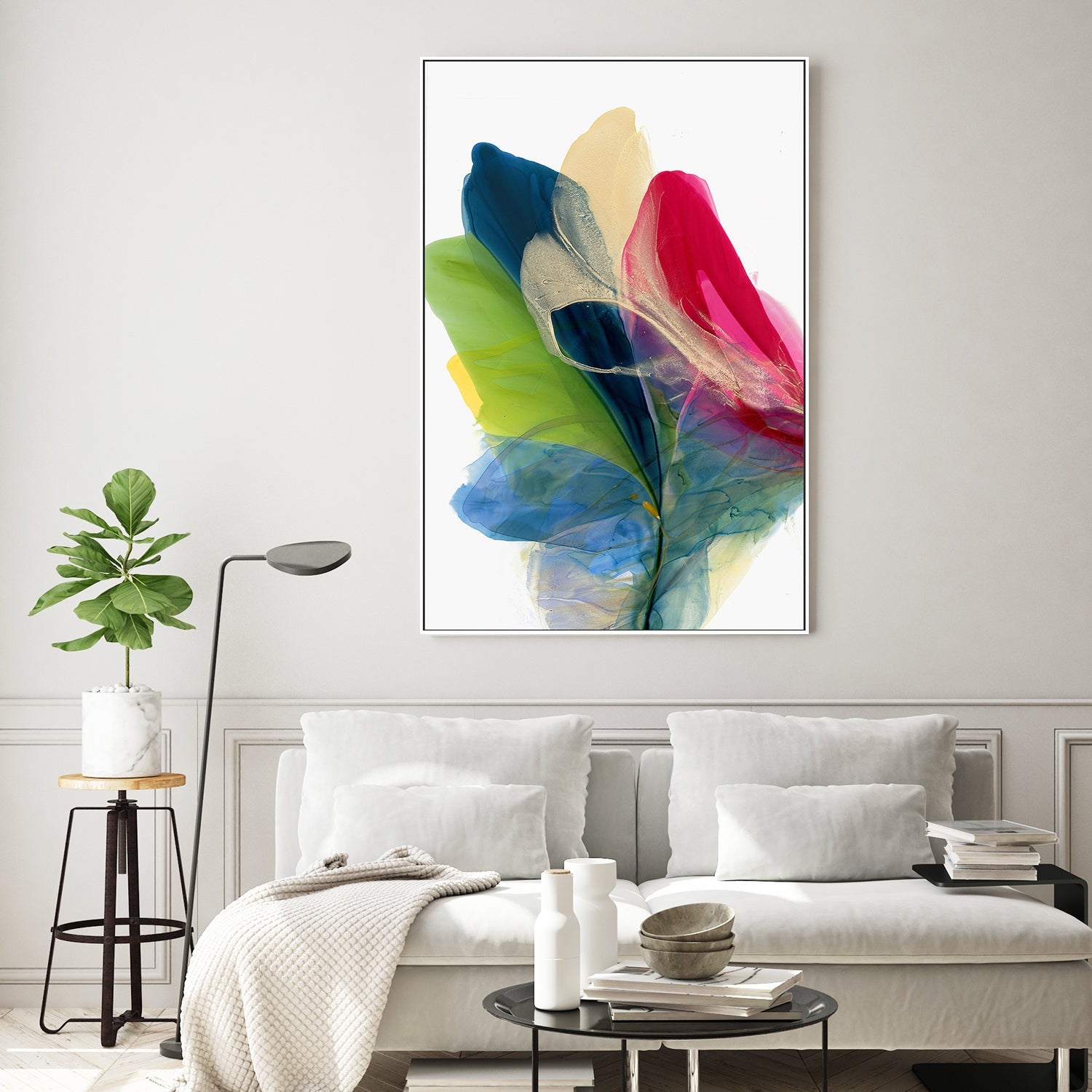 wall-art-print-canvas-poster-framed-Colorful Petals in Motion-7