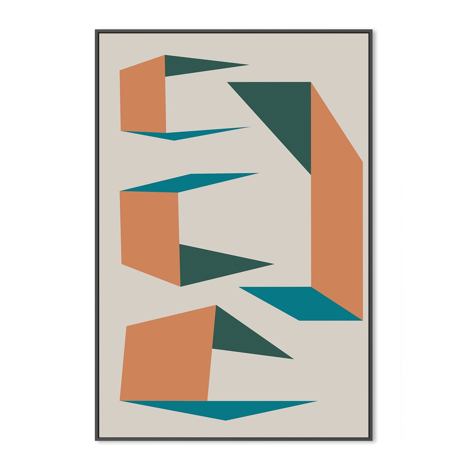 wall-art-print-canvas-poster-framed-Colour Angles, Style A-3