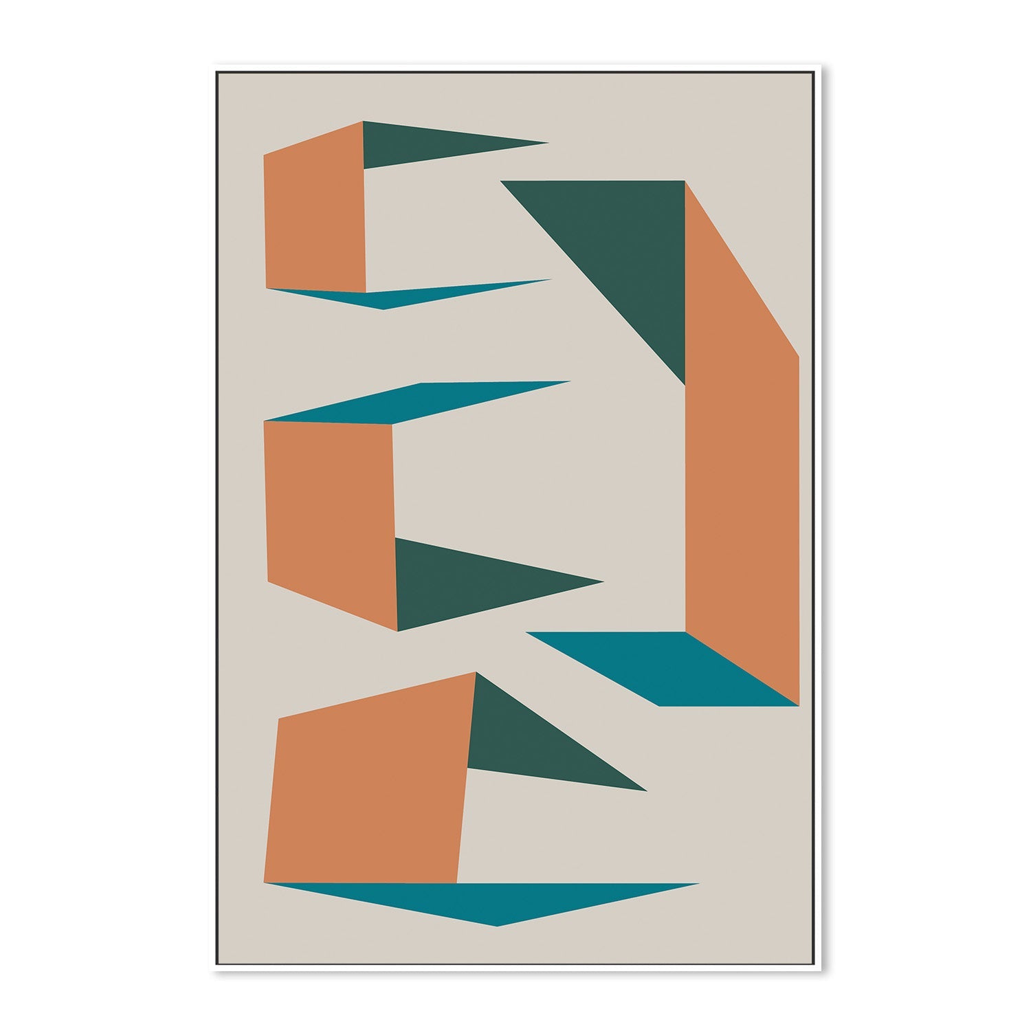 wall-art-print-canvas-poster-framed-Colour Angles, Style A-5