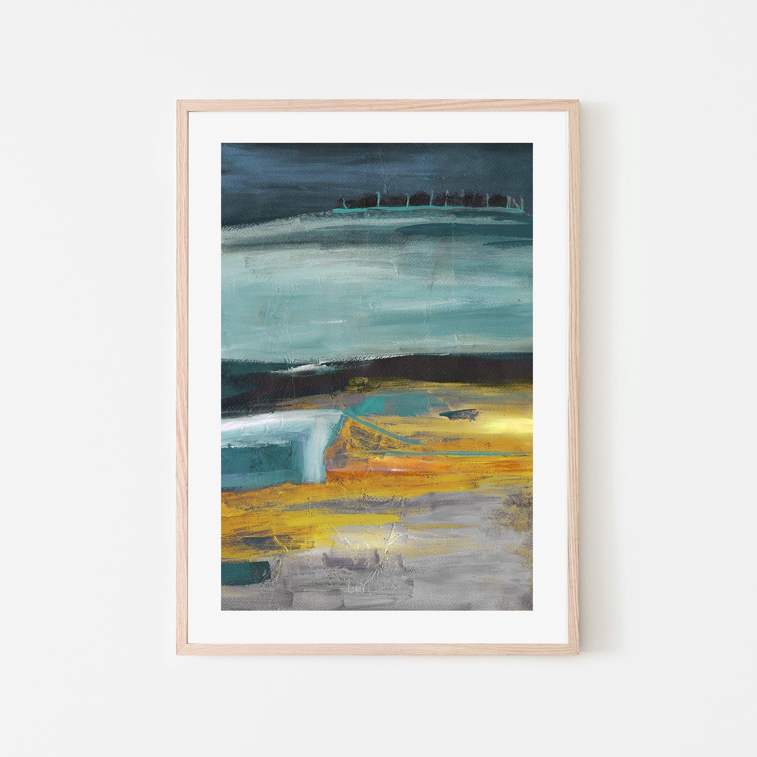 wall-art-print-canvas-poster-framed-Colour Block In Blue Green , By Linda Todd Buikema-6