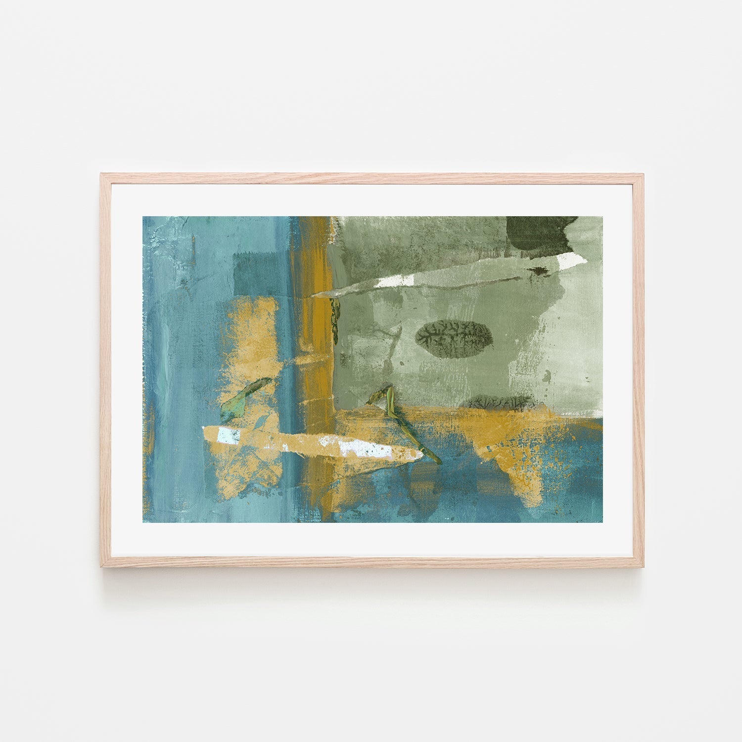 wall-art-print-canvas-poster-framed-Colour Block In Green , By Linda Todd Buikema-6