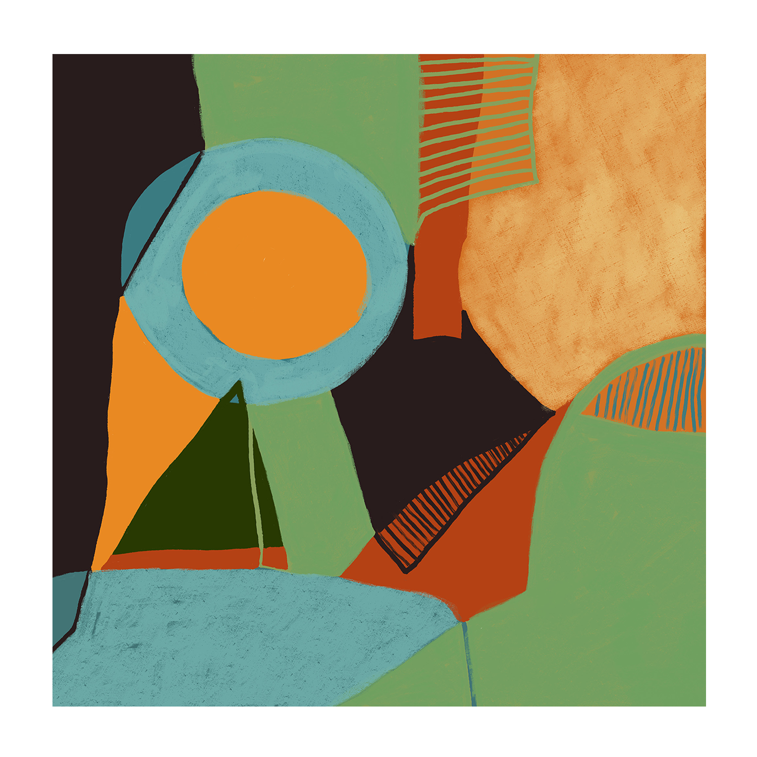 wall-art-print-canvas-poster-framed-Colourful Abstract , By Sharyn Bursic-1