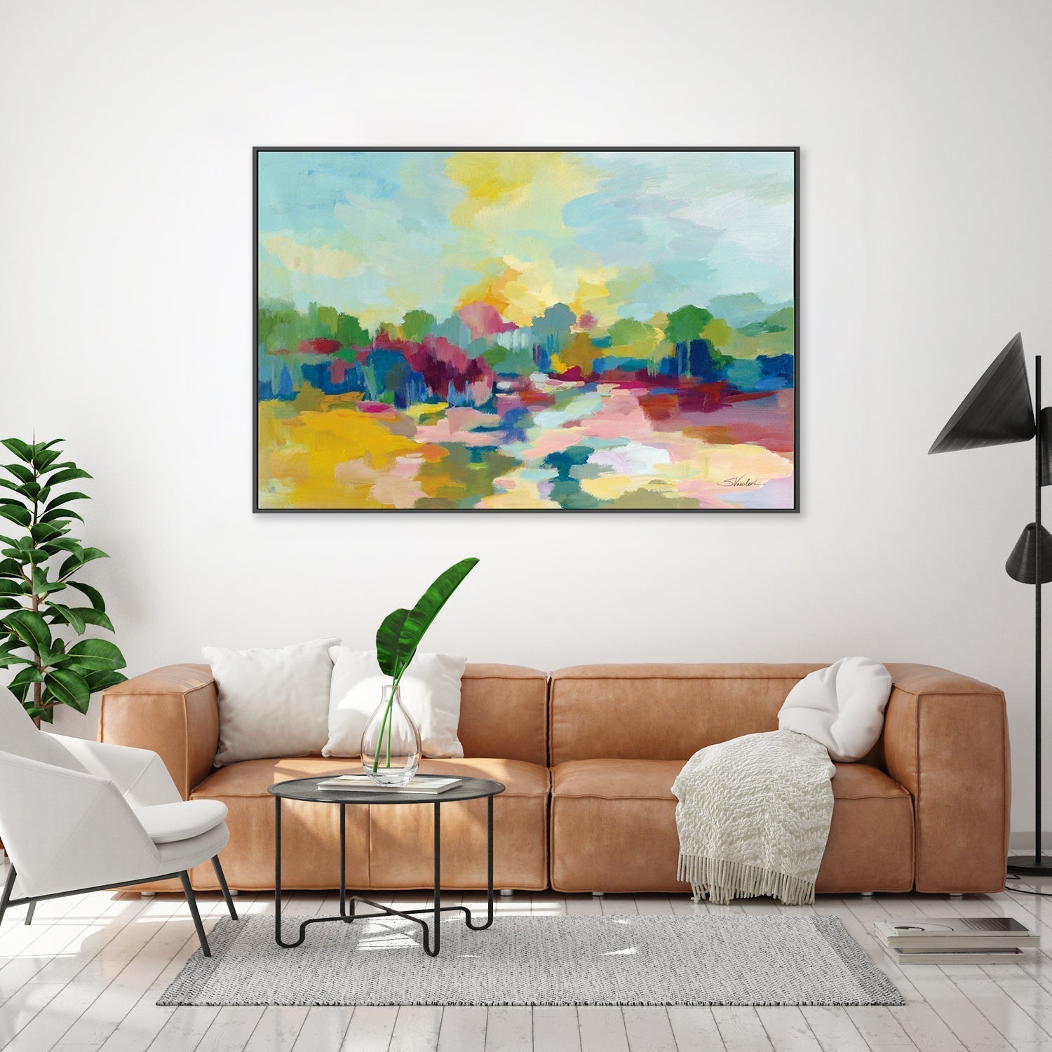 wall-art-print-canvas-poster-framed-Colourful Inlet-by-Silvia Vassileva-Gioia Wall Art