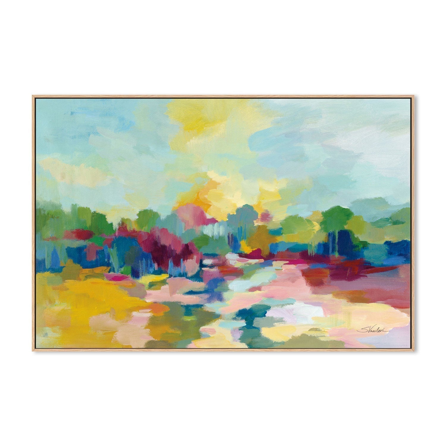 wall-art-print-canvas-poster-framed-Colourful Inlet-by-Silvia Vassileva-Gioia Wall Art