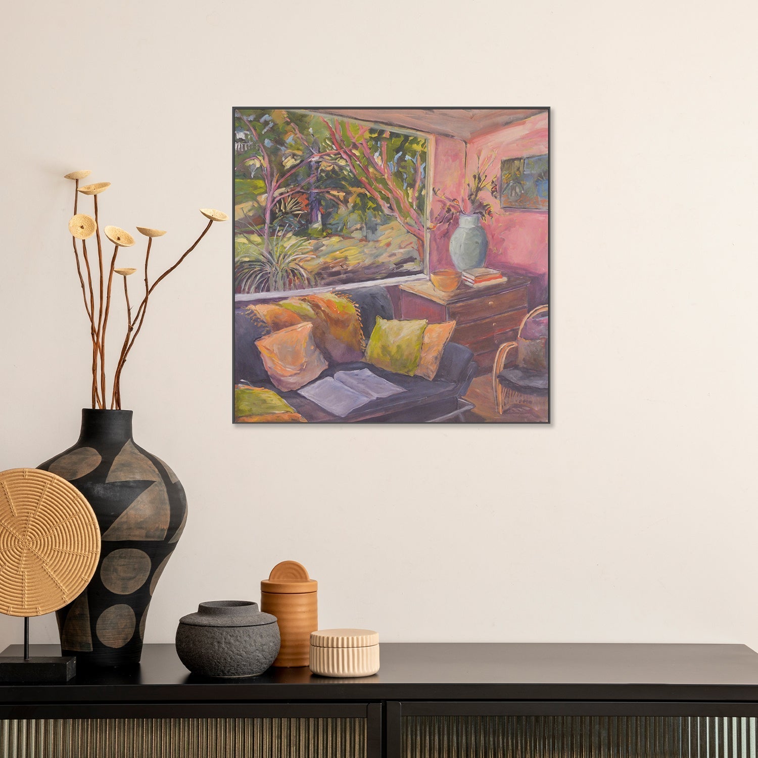 wall-art-print-canvas-poster-framed-Contemplation Corner , By Christine Read-7