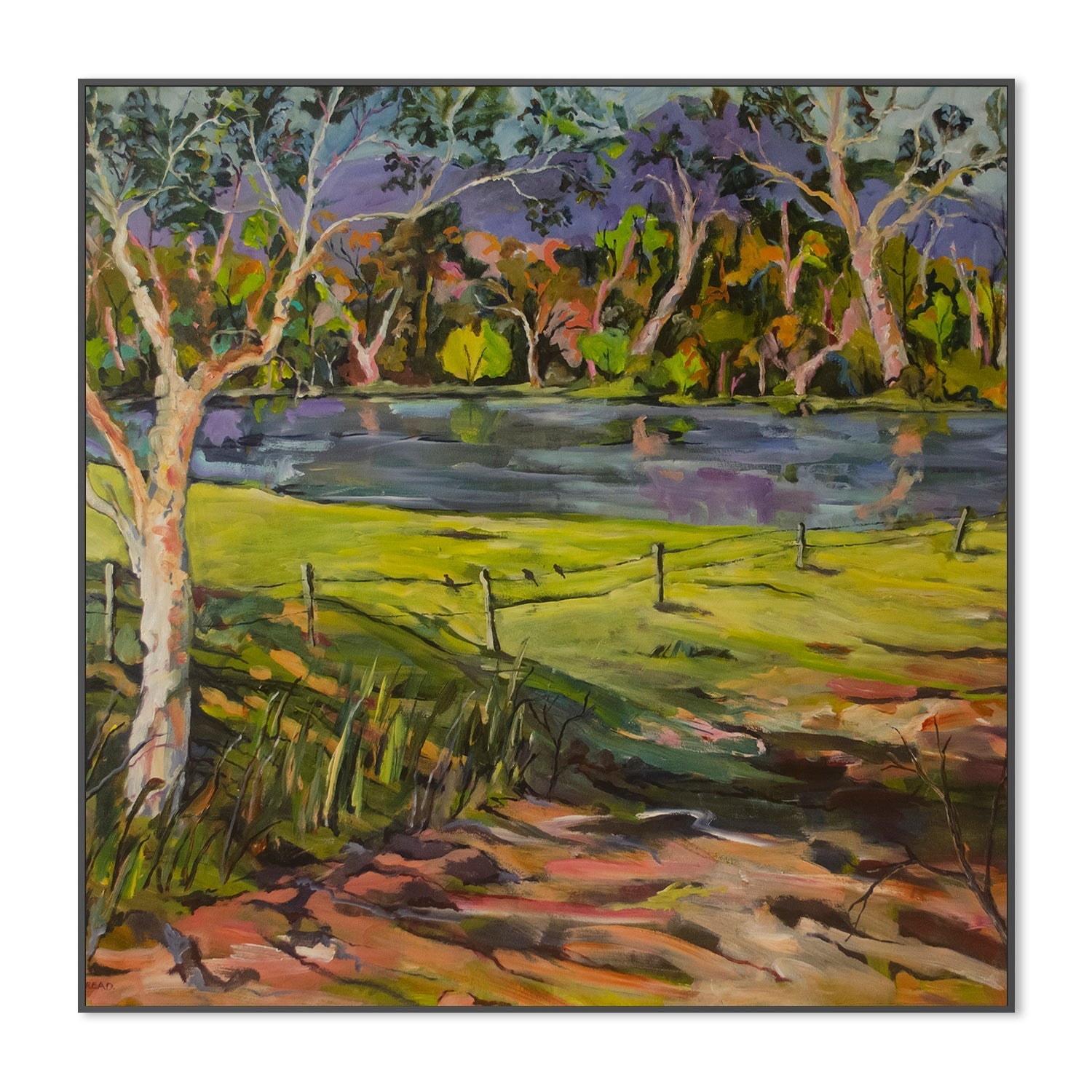 wall-art-print-canvas-poster-framed-Conversations With The Kangaroo Valley , By Christine Read-3