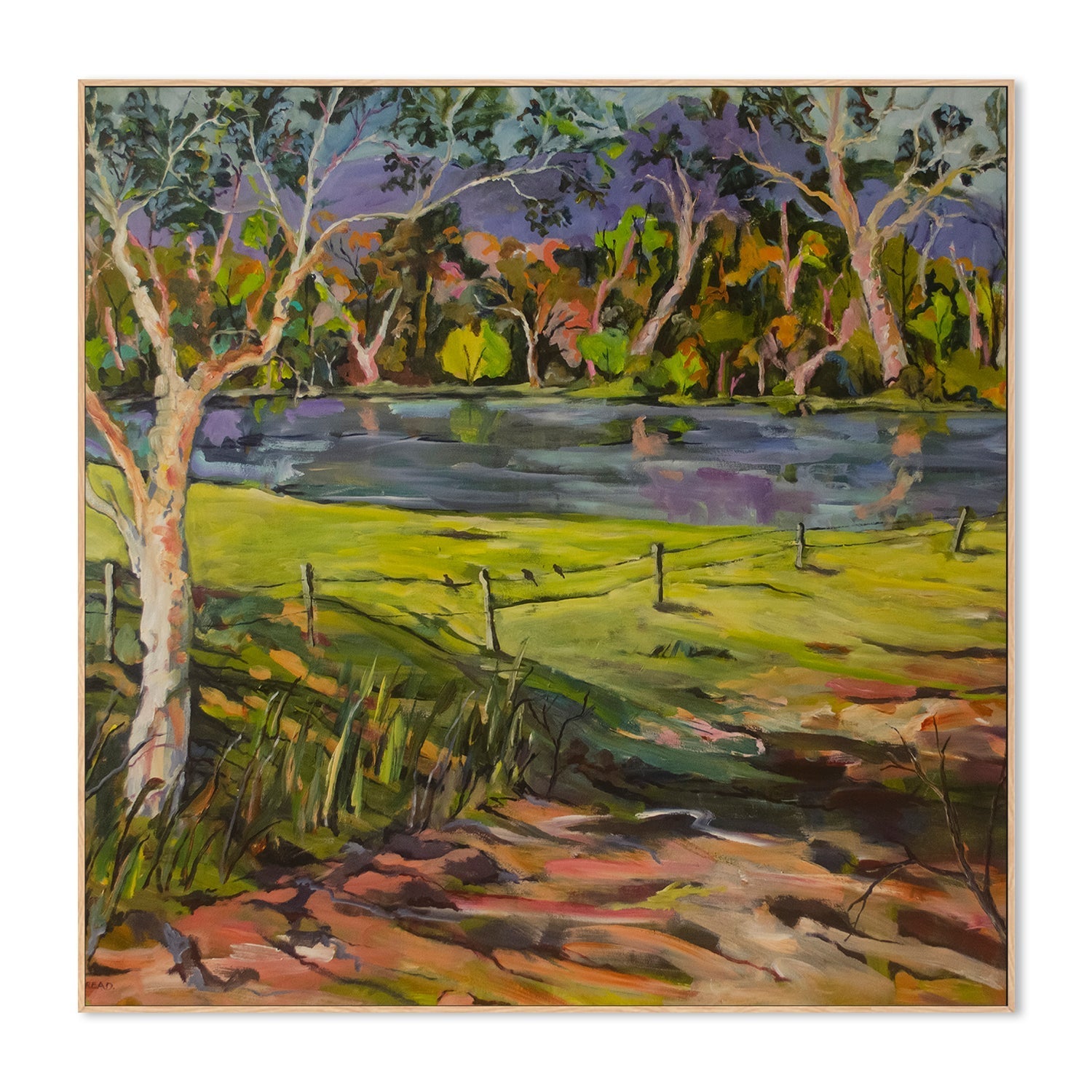wall-art-print-canvas-poster-framed-Conversations With The Kangaroo Valley , By Christine Read-4