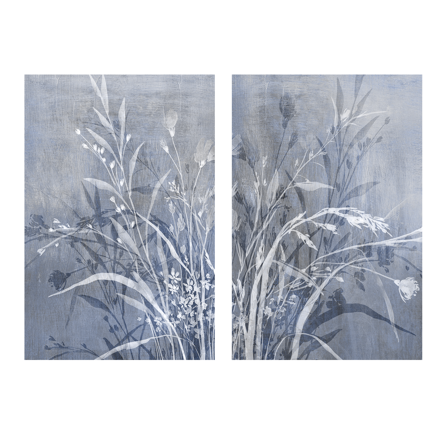 wall-art-print-canvas-poster-framed-Cool Flower, Style A & B, Set Of 2 , By Aria K-1