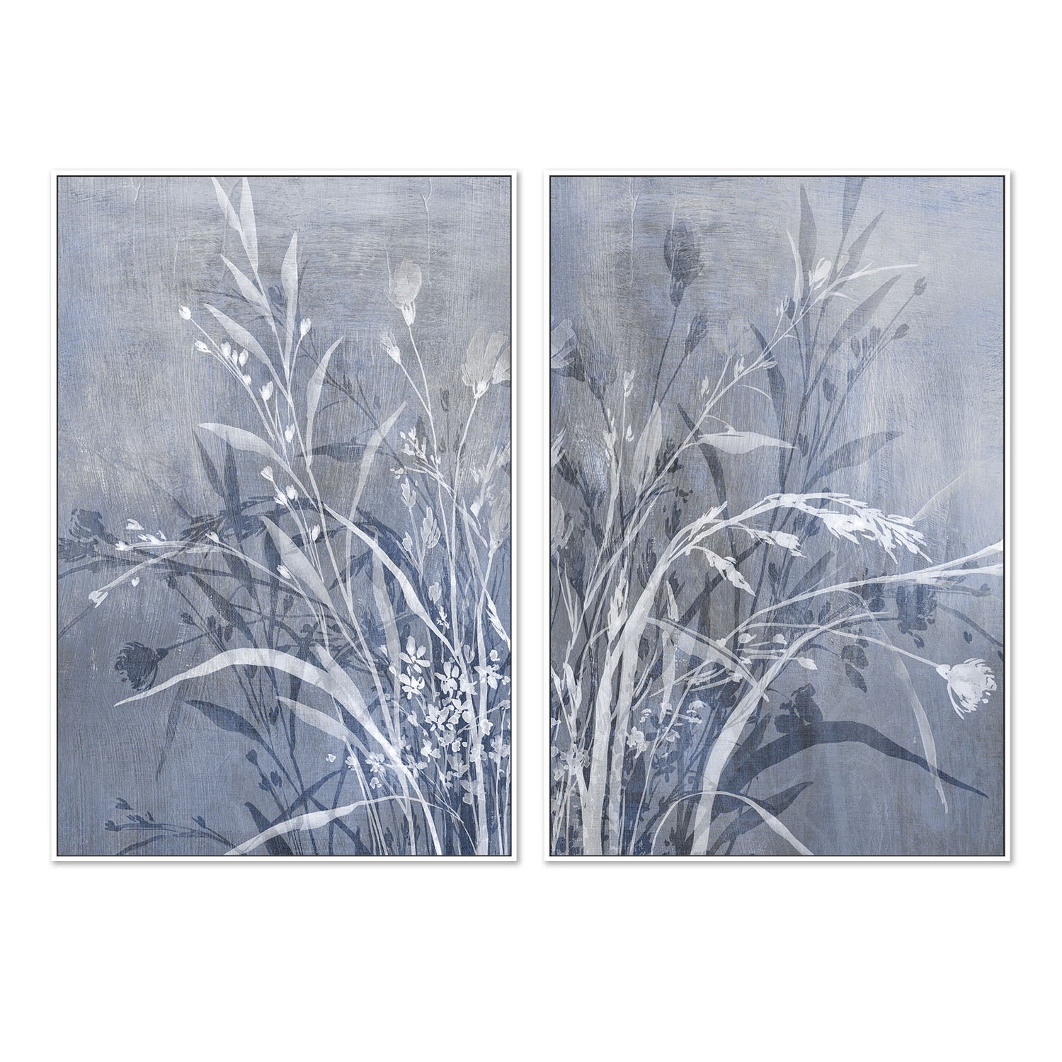 wall-art-print-canvas-poster-framed-Cool Flower, Style A & B, Set Of 2 , By Aria K-5