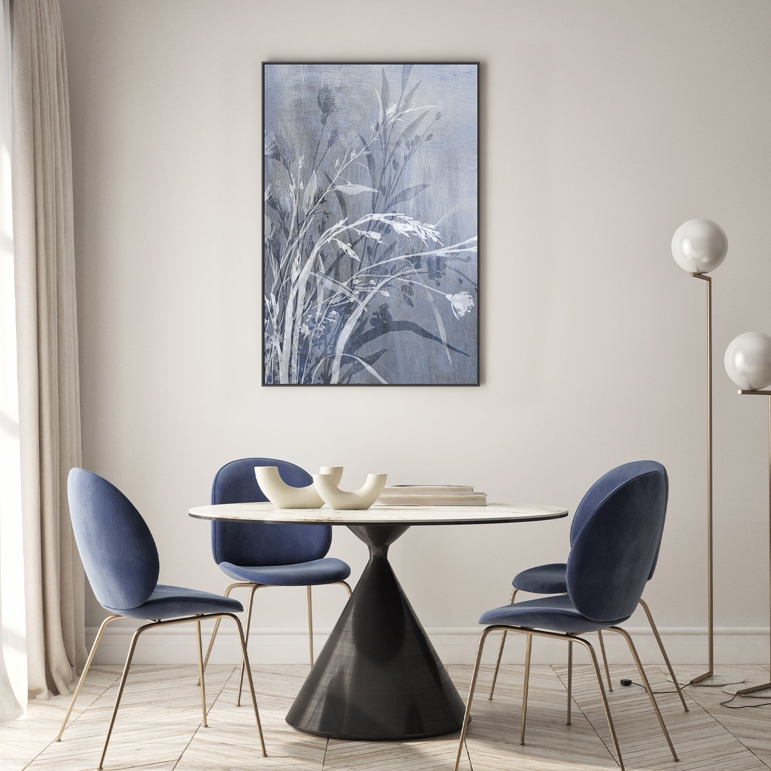 wall-art-print-canvas-poster-framed-Cool Flower, Style A , By Aria K-7