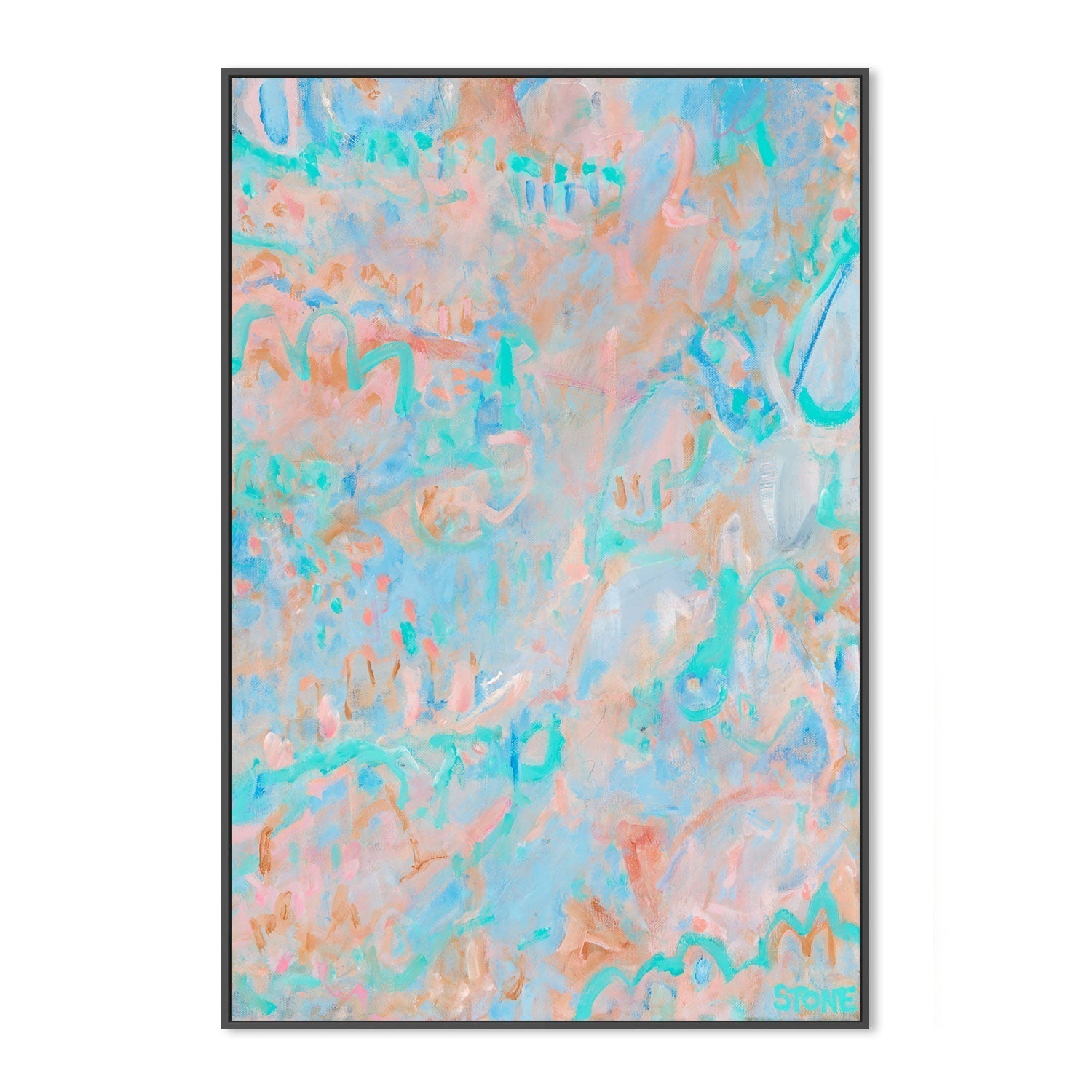 wall-art-print-canvas-poster-framed-Coral Garden , By Belinda Stone-GIOIA-WALL-ART