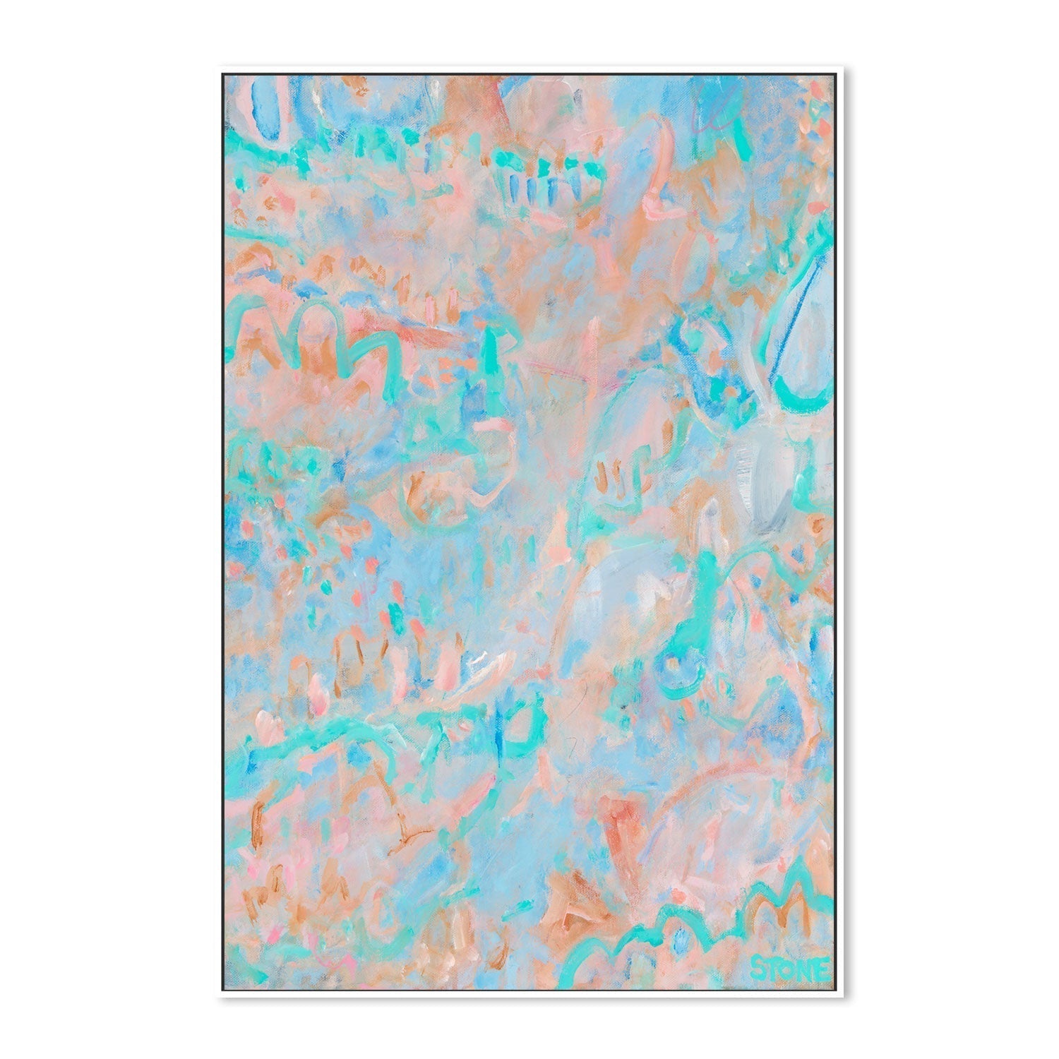 wall-art-print-canvas-poster-framed-Coral Garden , By Belinda Stone-GIOIA-WALL-ART