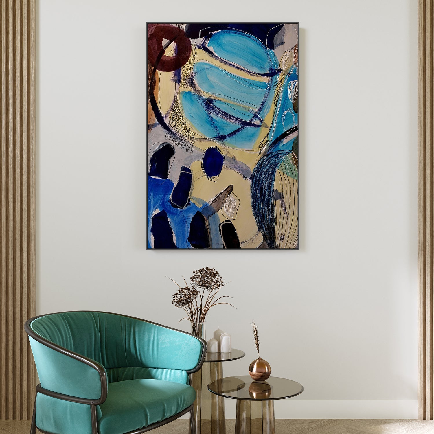 wall-art-print-canvas-poster-framed-Cosmic Dreamscape-7