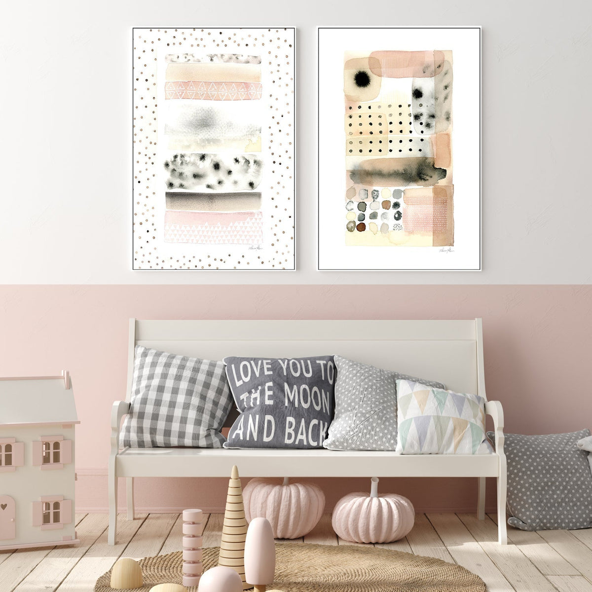 wall-art-print-canvas-poster-framed-Cosy Tender, Set of 2-by-Laura Horn-Gioia Wall Art