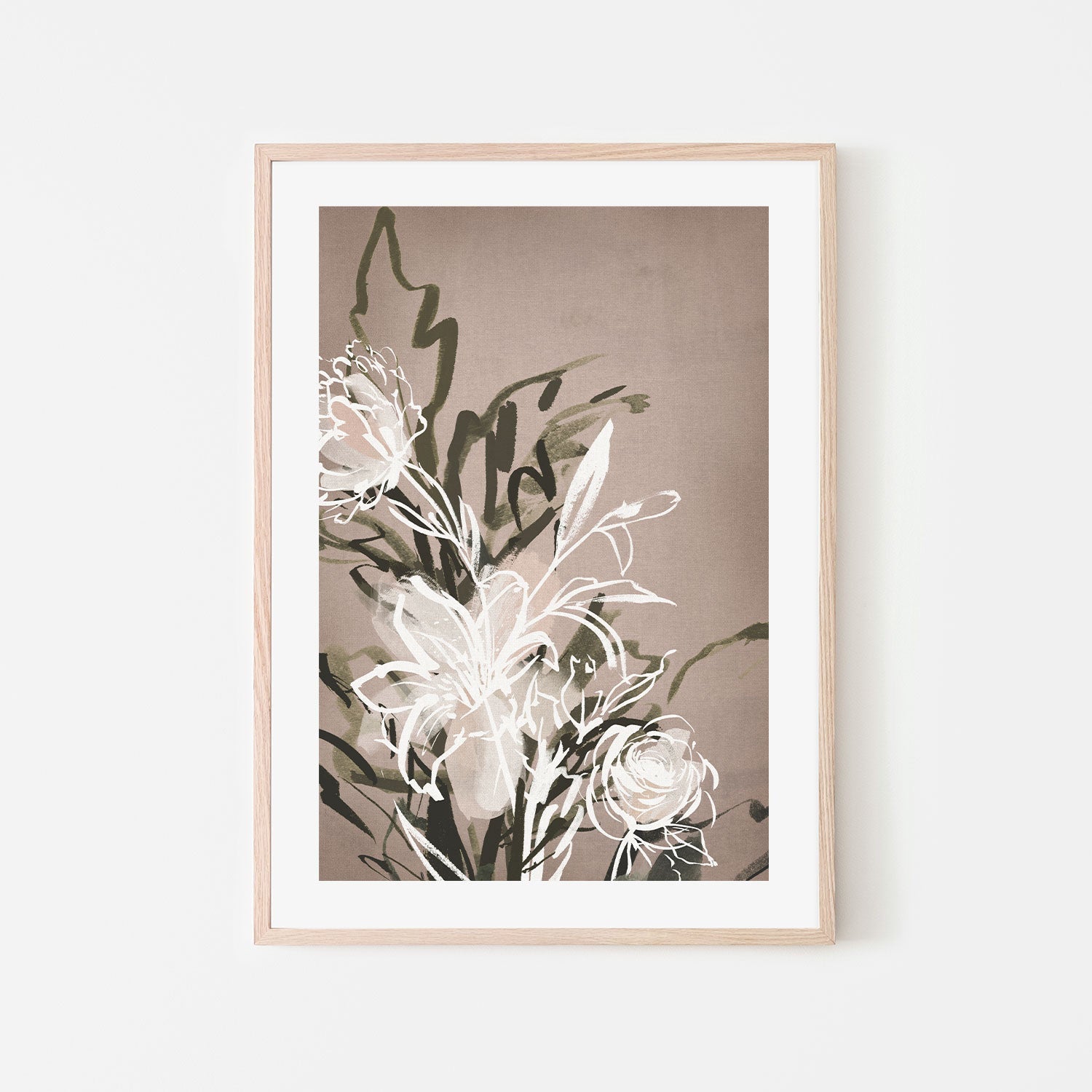 wall-art-print-canvas-poster-framed-Cottage Bouquet-by-Dear Musketeer Studio-Gioia Wall Art
