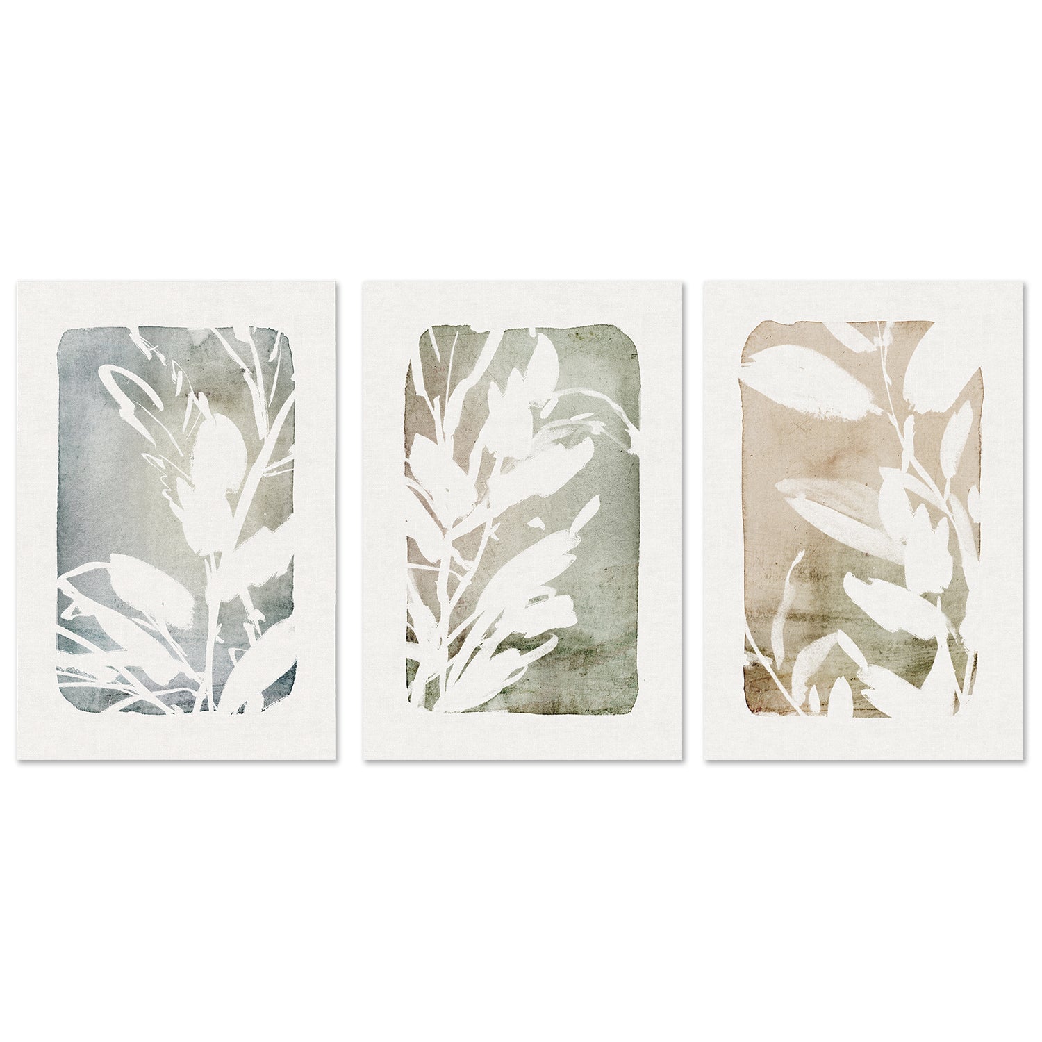 wall-art-print-canvas-poster-framed-Cottage Floral, Style A, Style B & Style C, Set Of 3-by-Dear Musketeer Studio-Gioia Wall Art