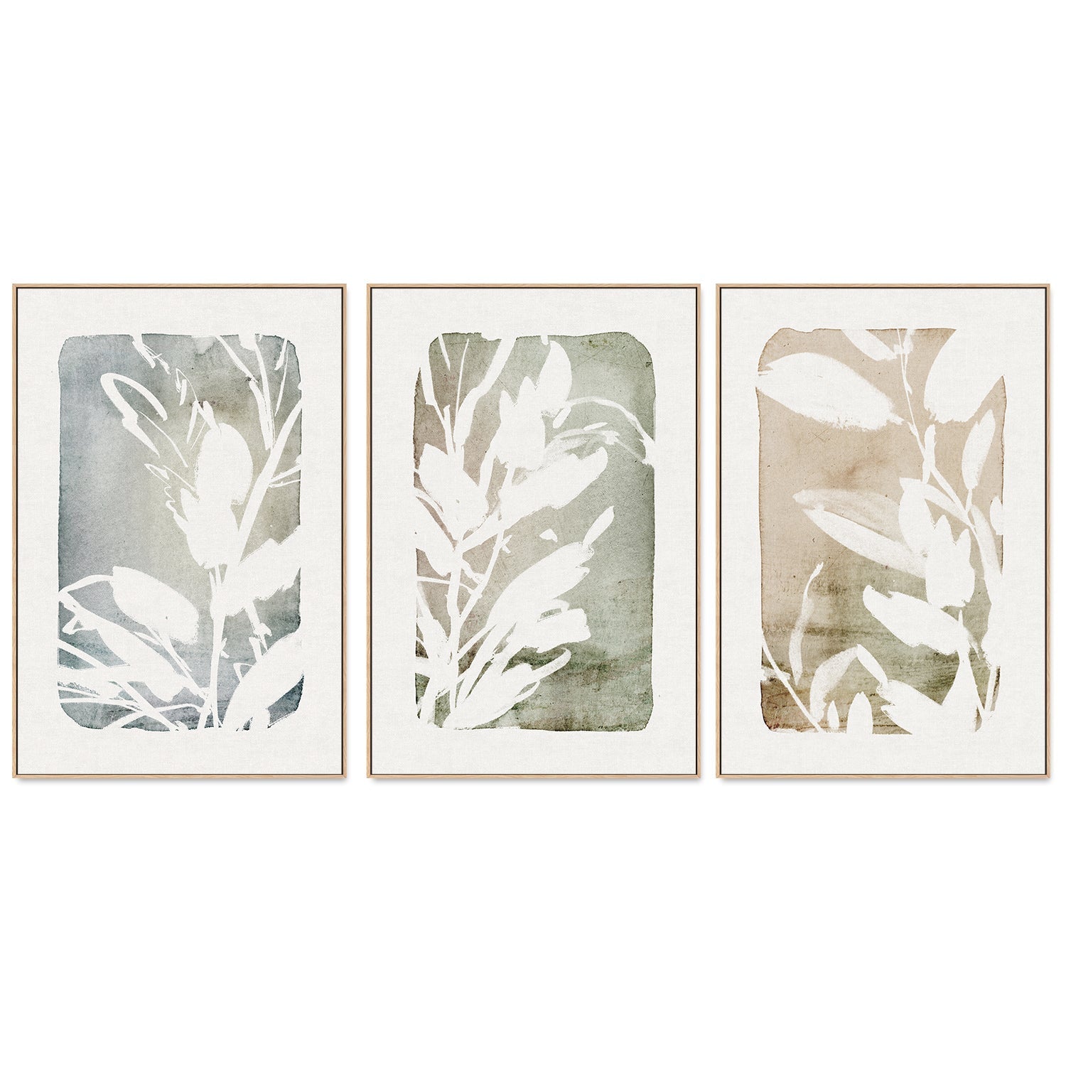 wall-art-print-canvas-poster-framed-Cottage Floral, Style A, Style B & Style C, Set Of 3-by-Dear Musketeer Studio-Gioia Wall Art