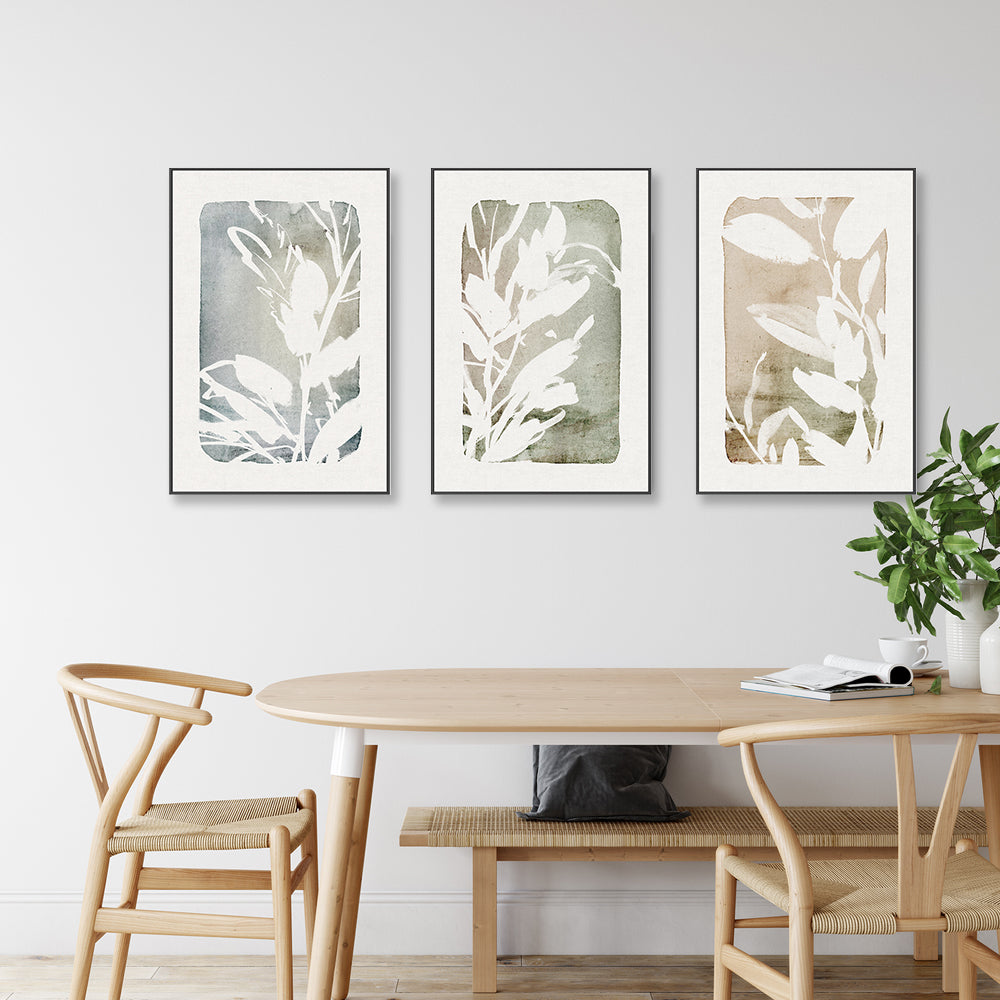 wall-art-print-canvas-poster-framed-Cottage Floral, Style A, Style B & Style C, Set Of 3-by-Dear Musketeer Studio-Gioia Wall Art