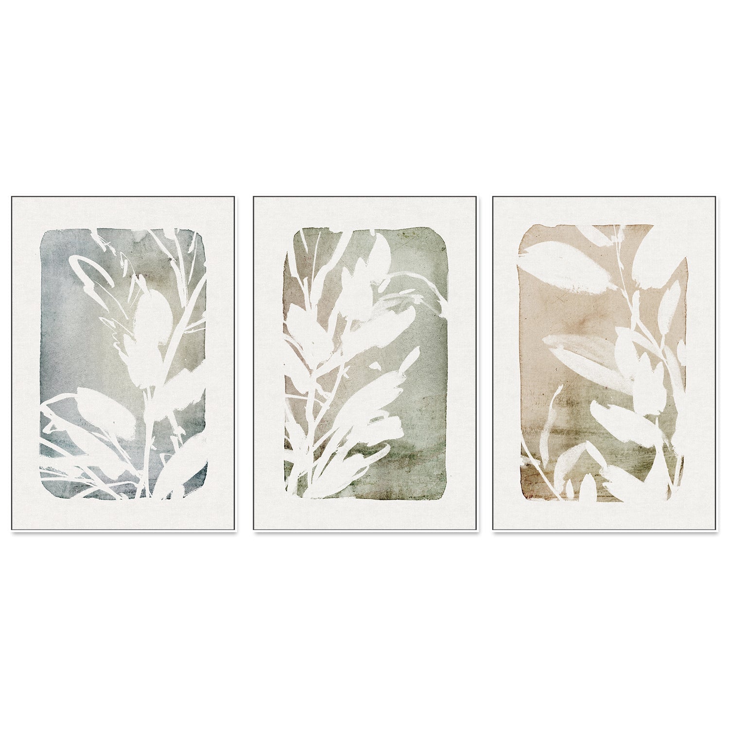 wall-art-print-canvas-poster-framed-Cottage Floral, Style A, Style B & Style C, Set Of 3-by-Dear Musketeer Studio-Gioia Wall Art