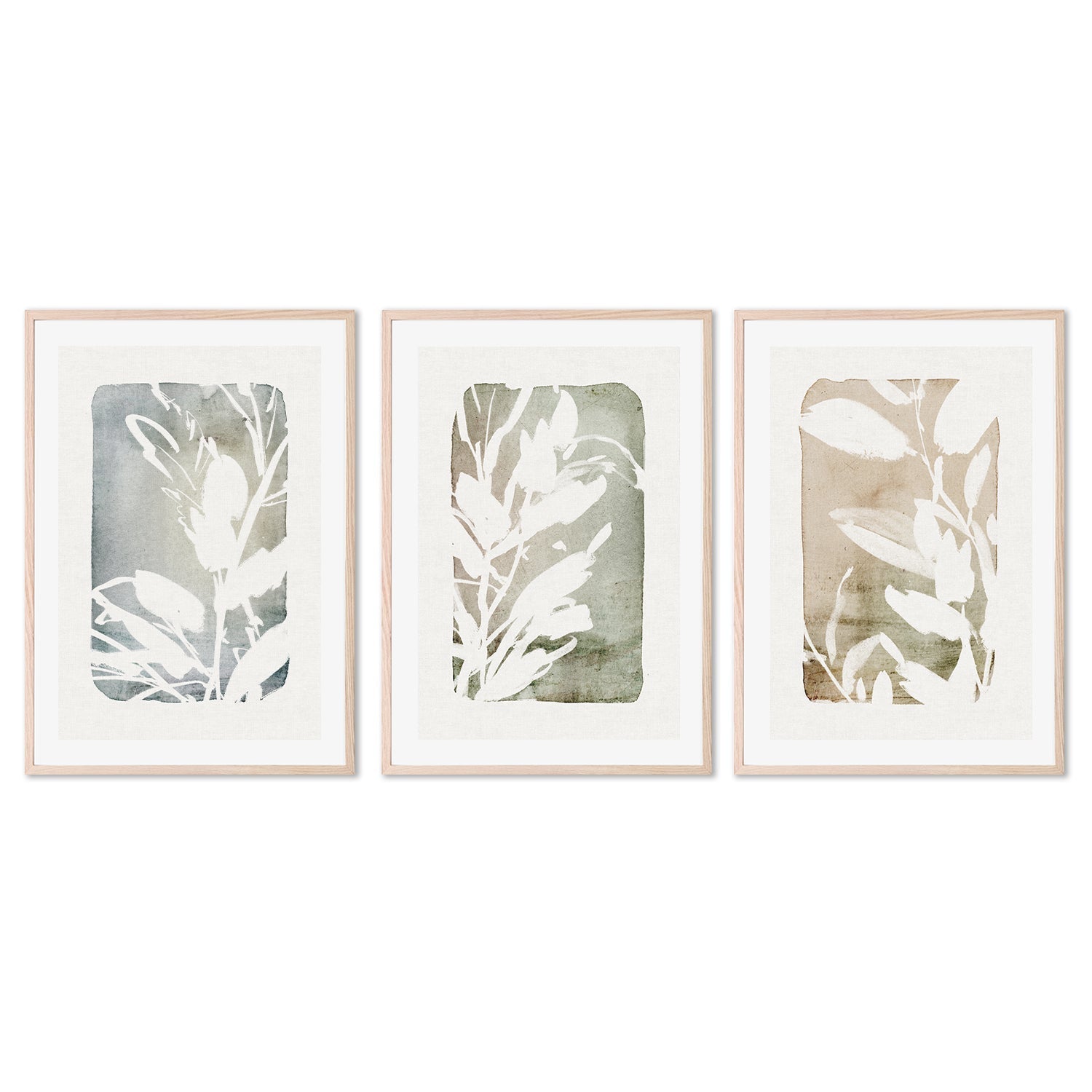 wall-art-print-canvas-poster-framed-Cottage Floral, Style A, Style B & Style C, Set Of 3-by-Dear Musketeer Studio-Gioia Wall Art